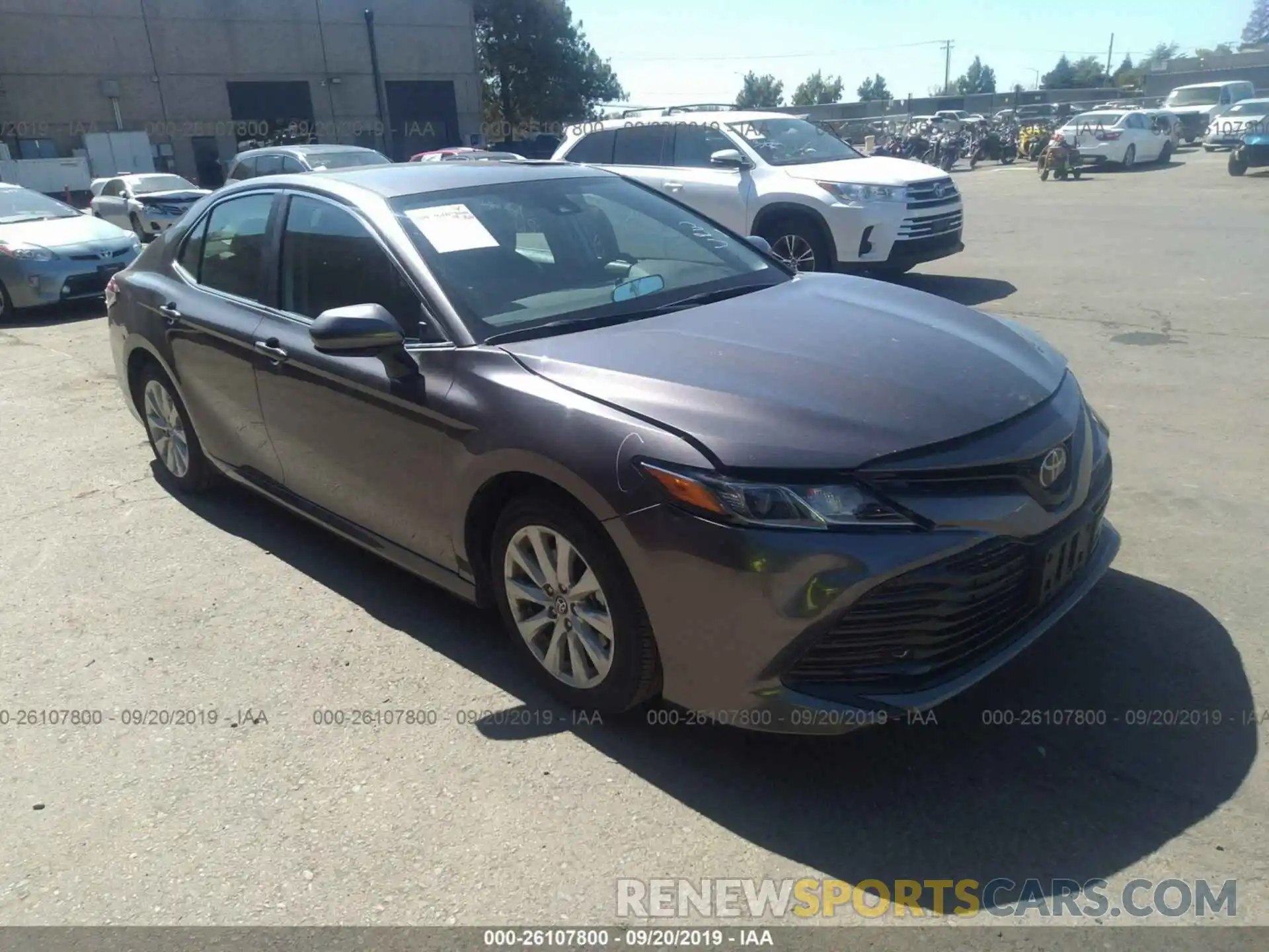 1 Photograph of a damaged car 4T1B11HK8KU775767 TOYOTA CAMRY 2019