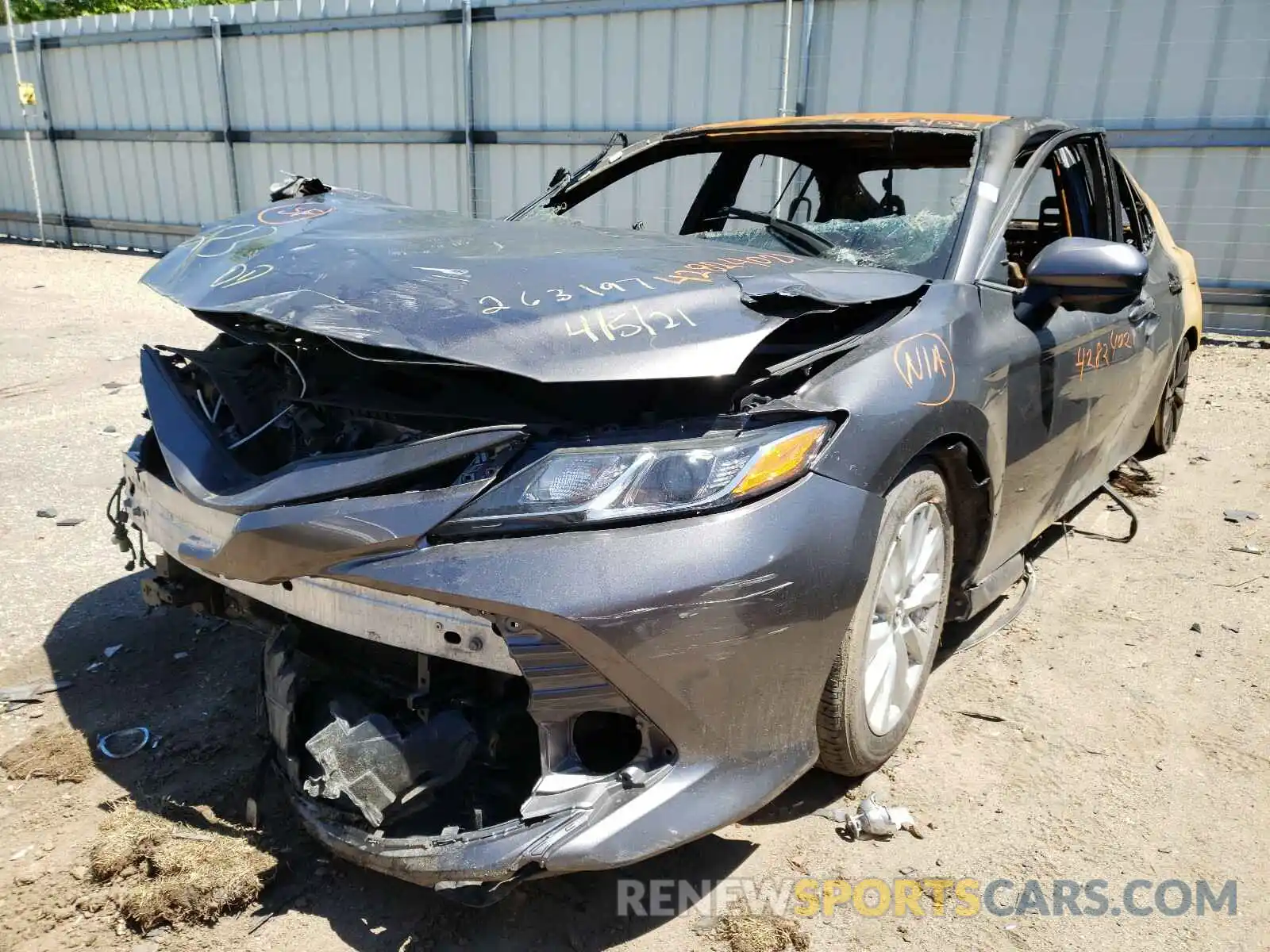 2 Photograph of a damaged car 4T1B11HK8KU776028 TOYOTA CAMRY 2019