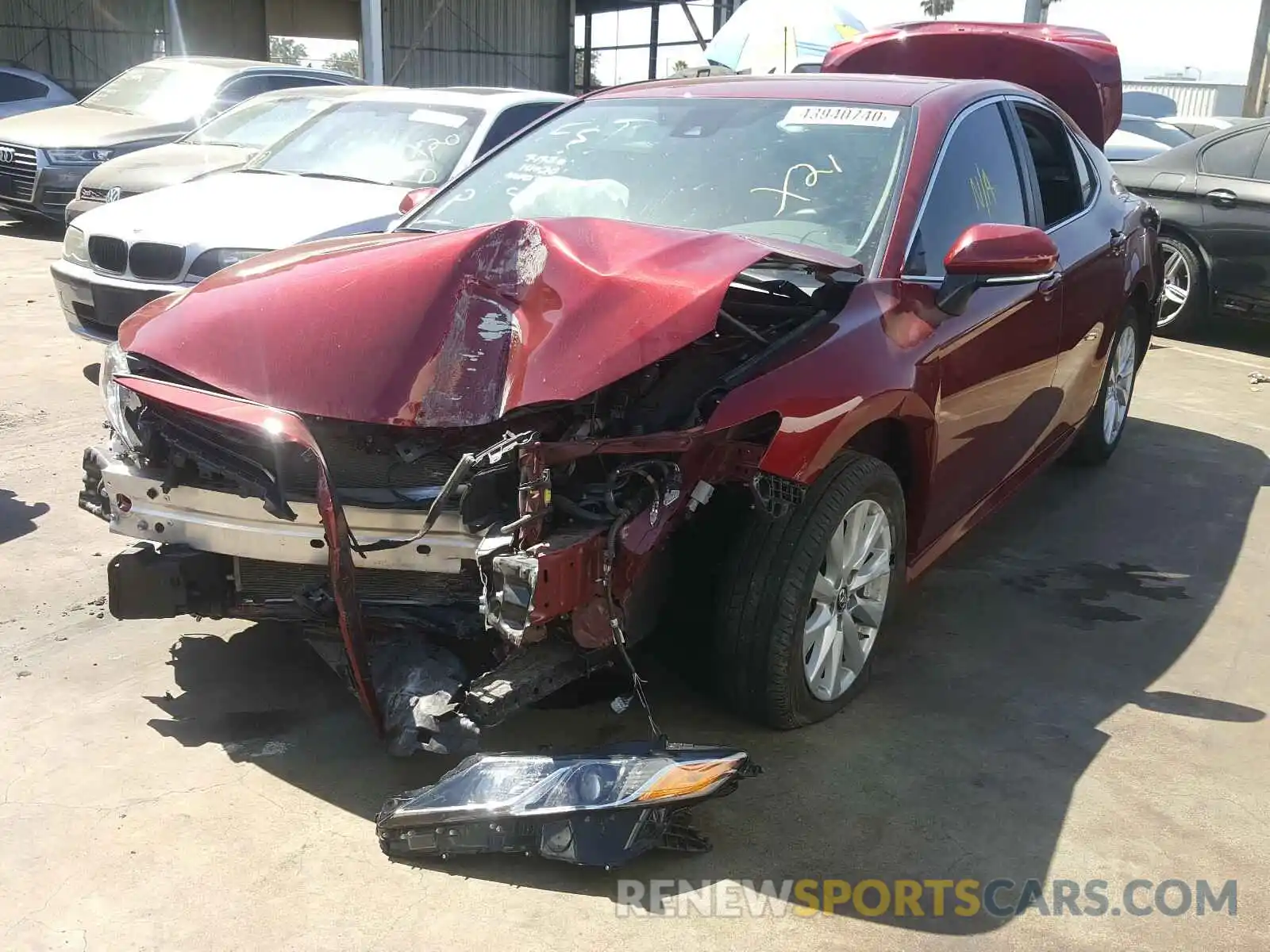 2 Photograph of a damaged car 4T1B11HK8KU777938 TOYOTA CAMRY 2019