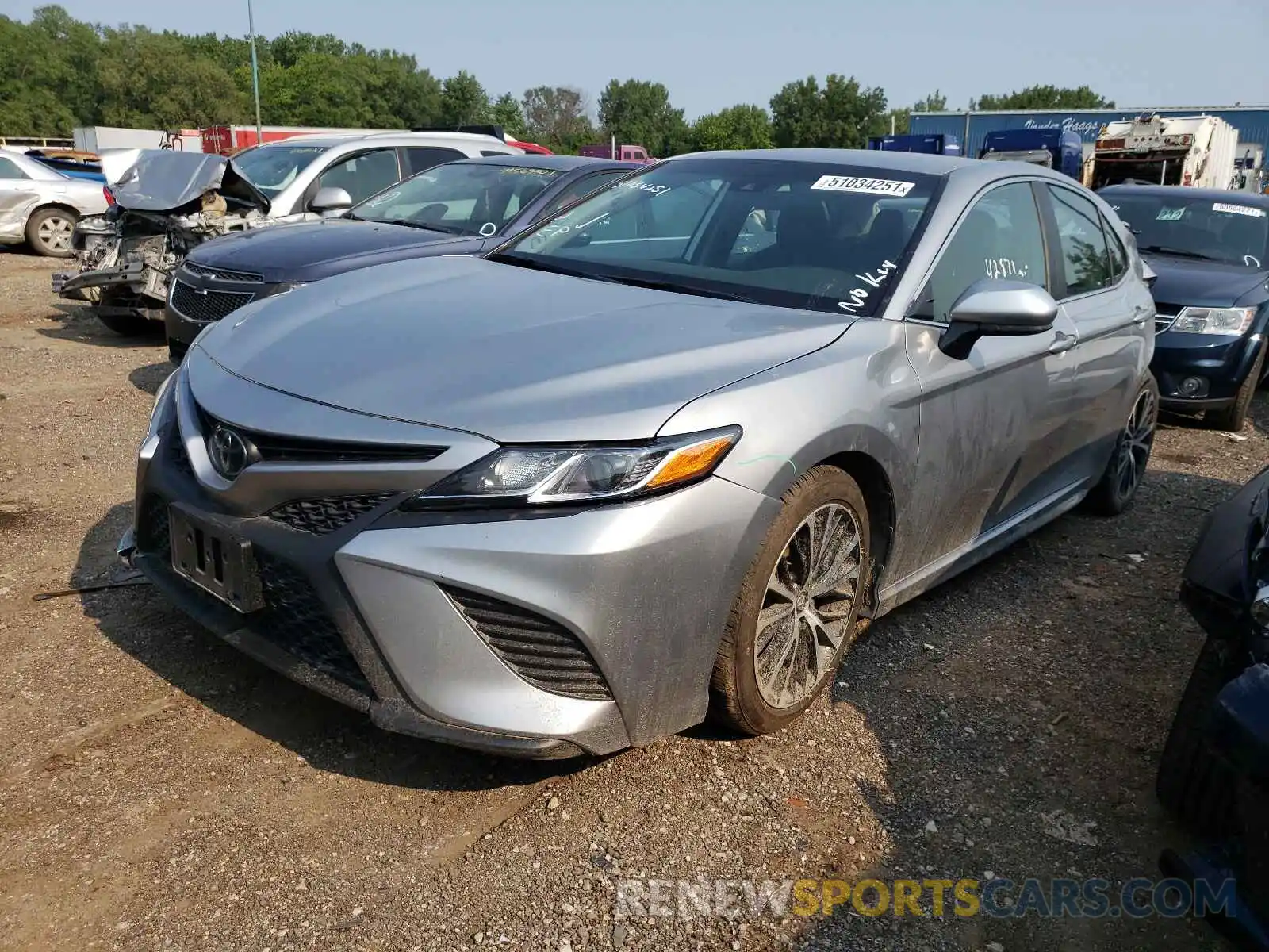 2 Photograph of a damaged car 4T1B11HK8KU781245 TOYOTA CAMRY 2019