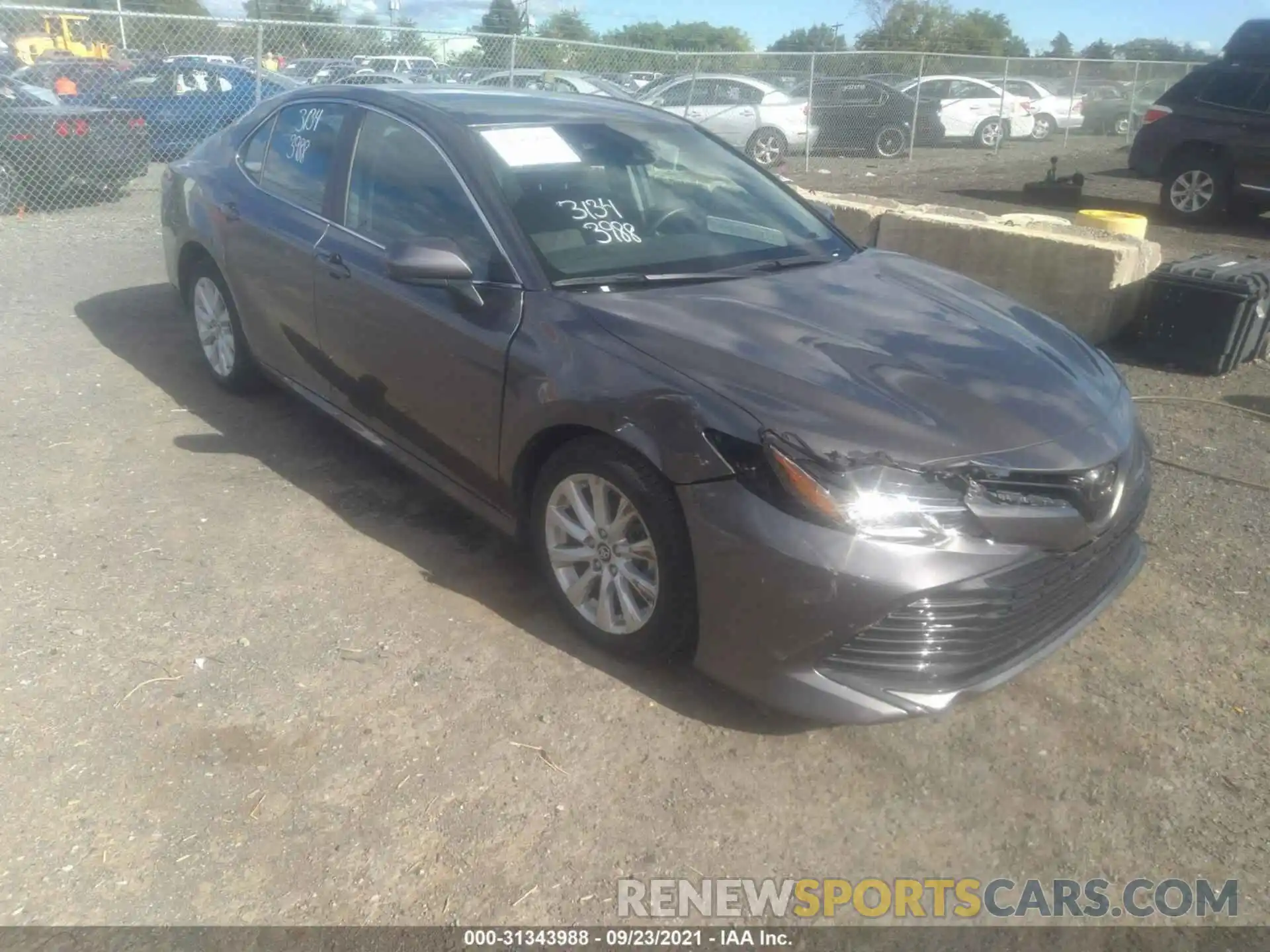 1 Photograph of a damaged car 4T1B11HK8KU789717 TOYOTA CAMRY 2019