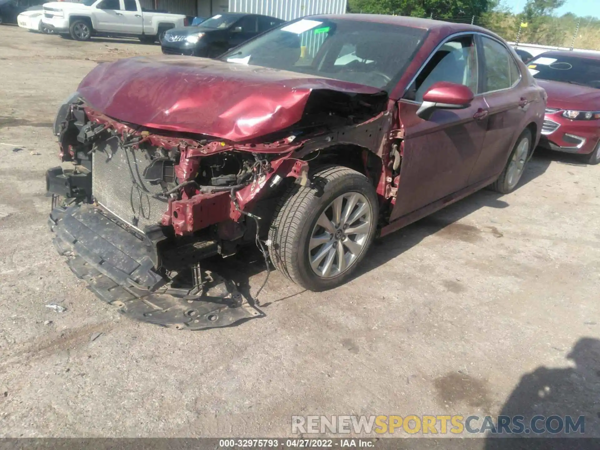 2 Photograph of a damaged car 4T1B11HK8KU791418 TOYOTA CAMRY 2019