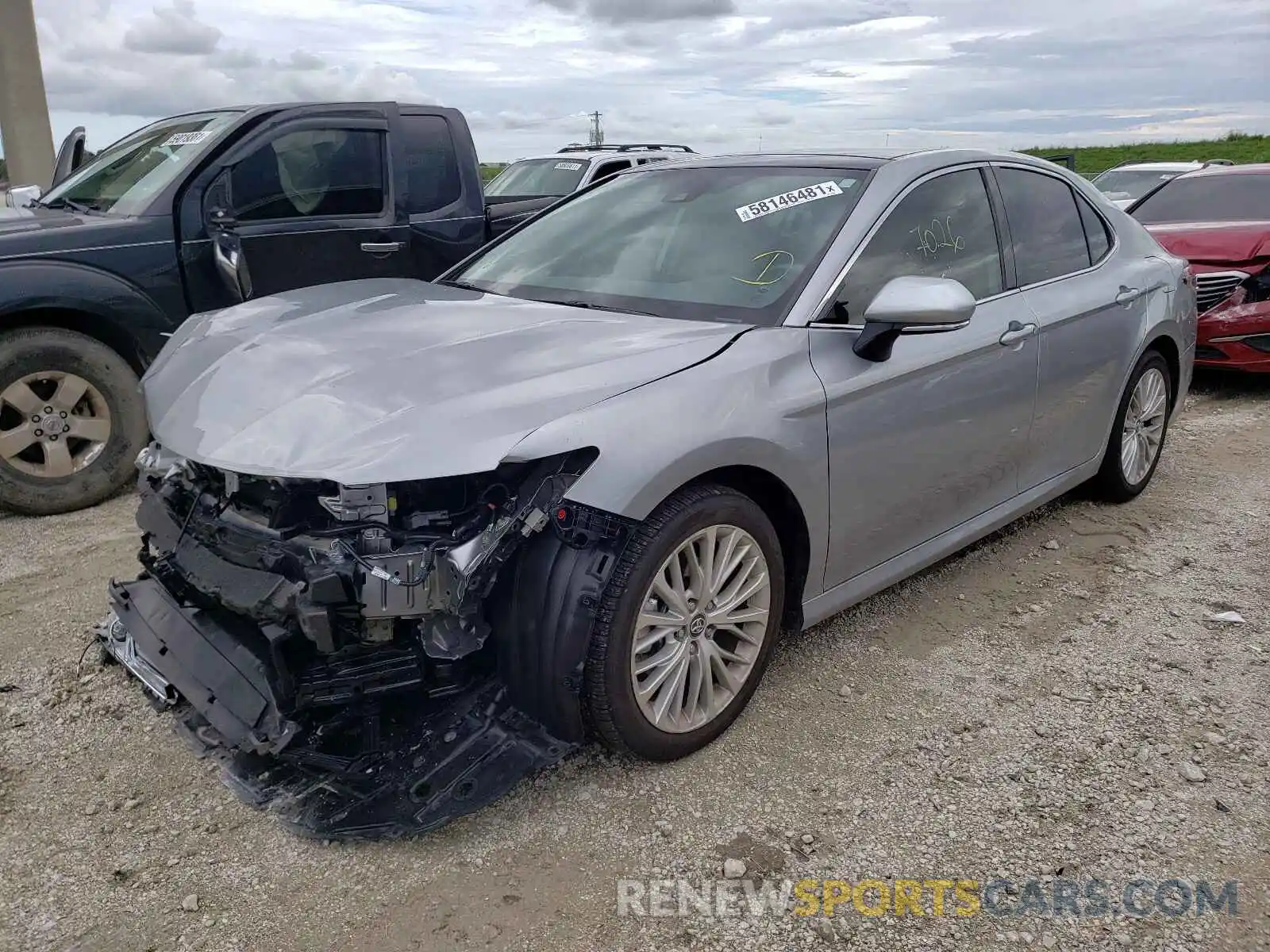 2 Photograph of a damaged car 4T1B11HK8KU791838 TOYOTA CAMRY 2019