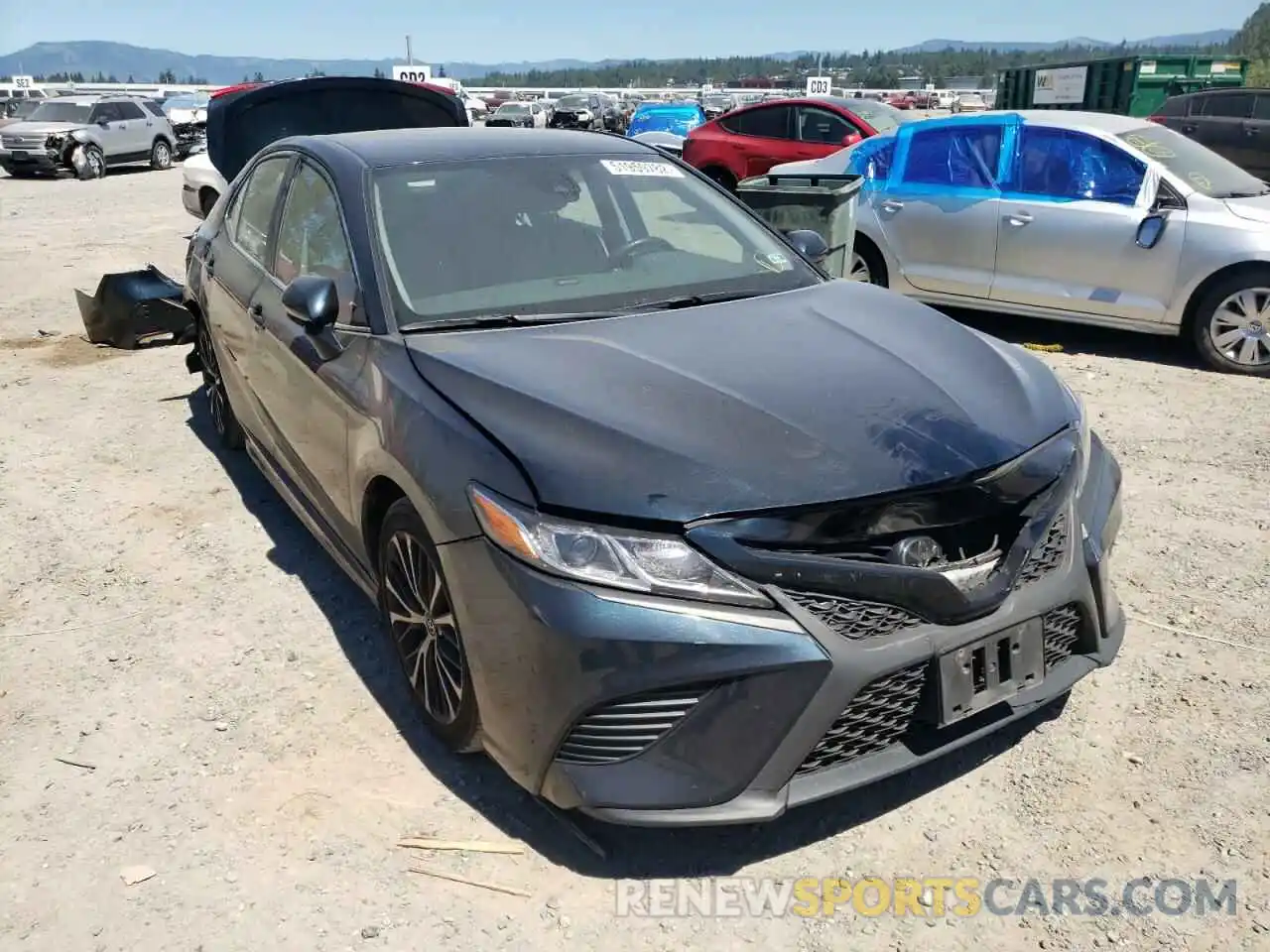 1 Photograph of a damaged car 4T1B11HK8KU802854 TOYOTA CAMRY 2019