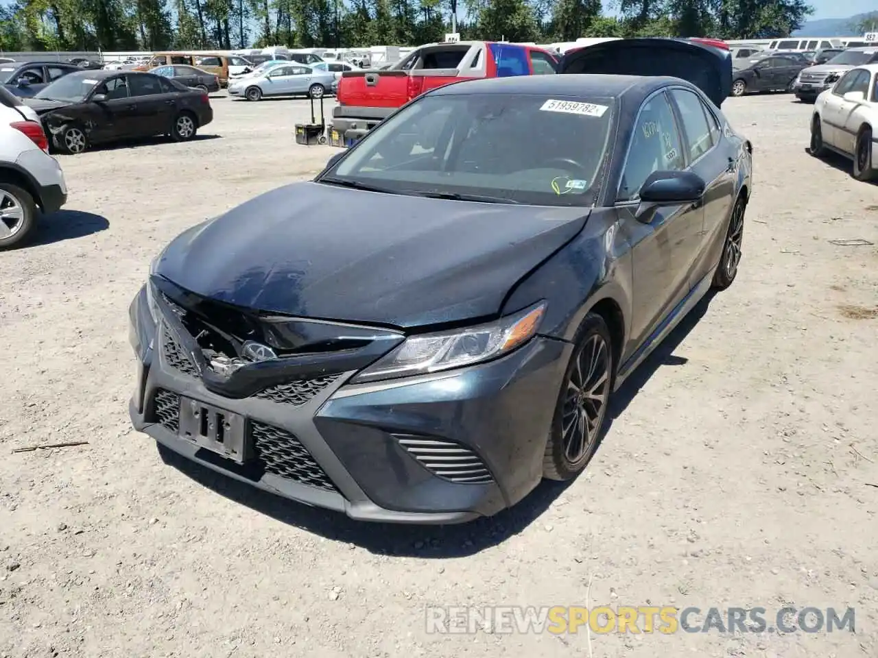 2 Photograph of a damaged car 4T1B11HK8KU802854 TOYOTA CAMRY 2019