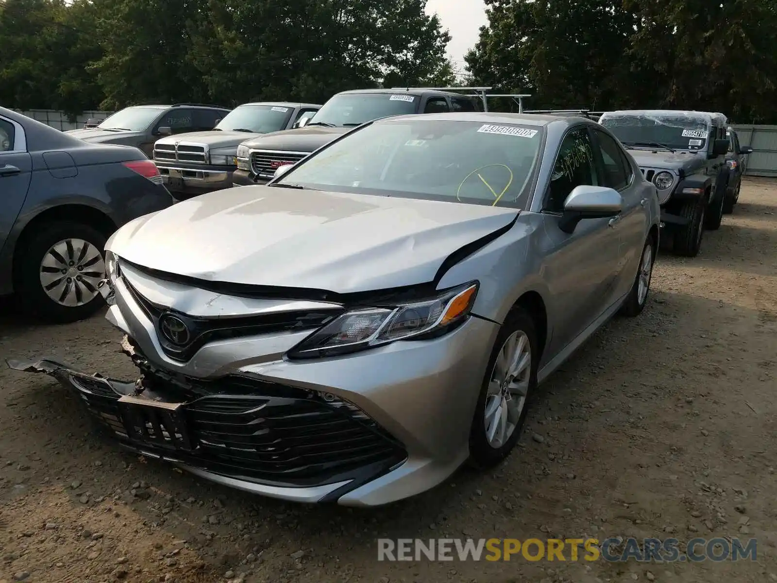 2 Photograph of a damaged car 4T1B11HK8KU803356 TOYOTA CAMRY 2019