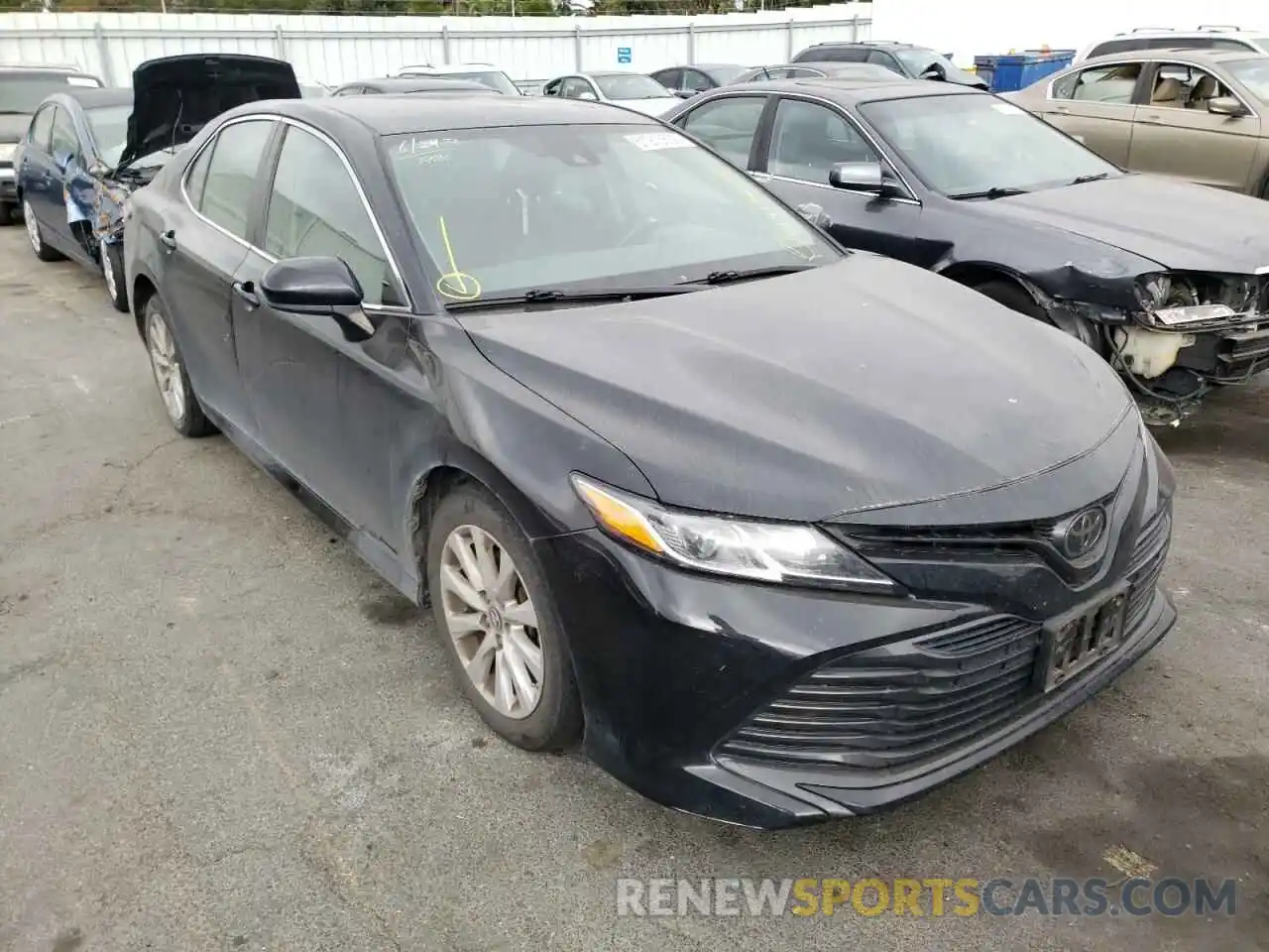 1 Photograph of a damaged car 4T1B11HK8KU806578 TOYOTA CAMRY 2019