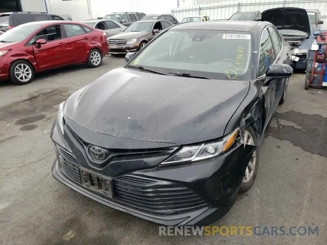 2 Photograph of a damaged car 4T1B11HK8KU806578 TOYOTA CAMRY 2019