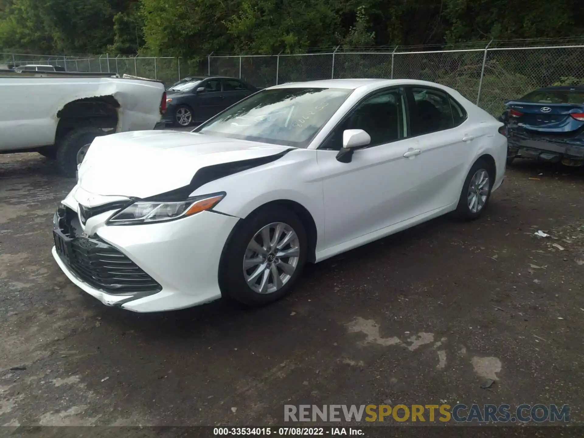 2 Photograph of a damaged car 4T1B11HK8KU806855 TOYOTA CAMRY 2019