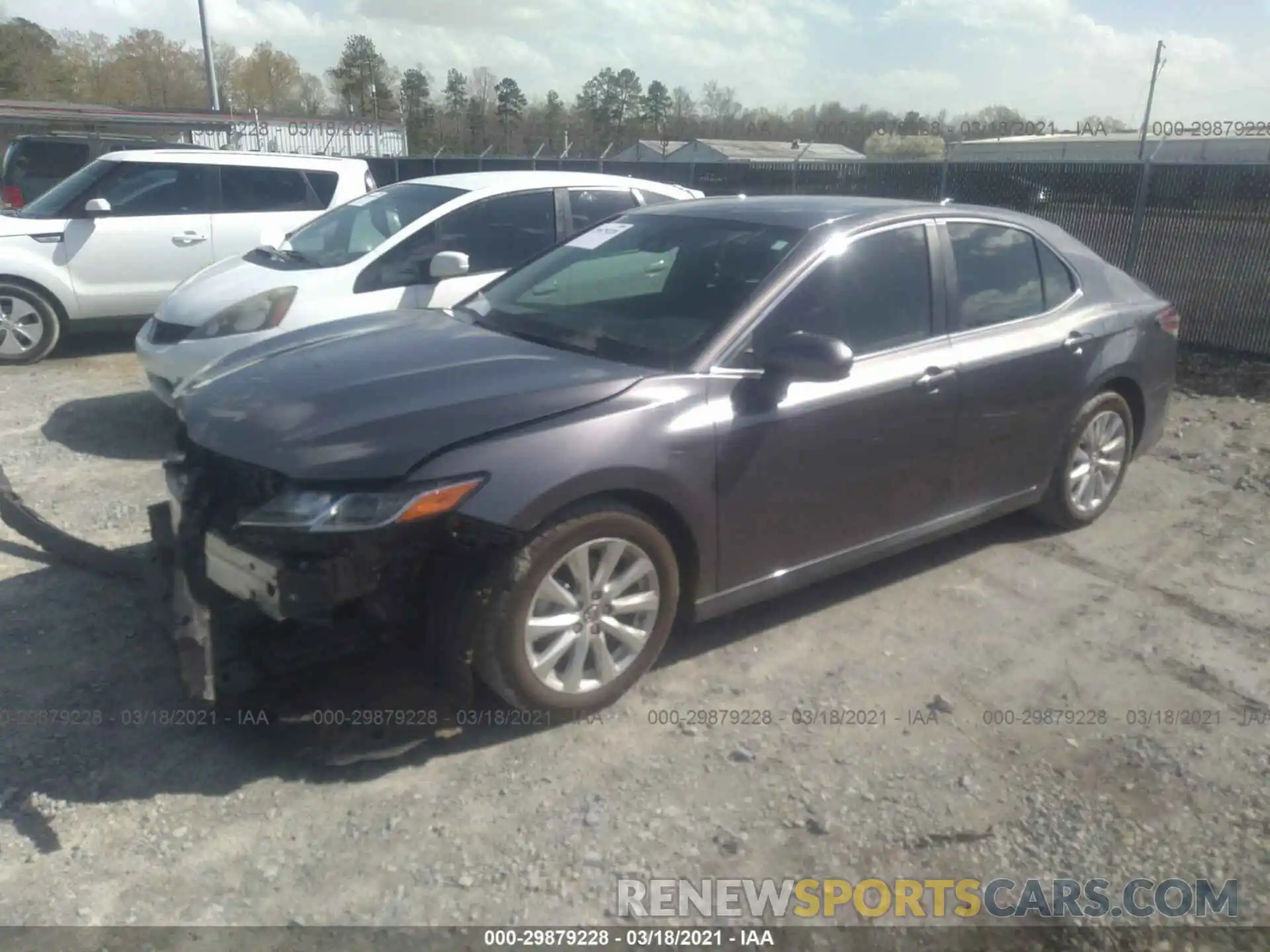 2 Photograph of a damaged car 4T1B11HK8KU810016 TOYOTA CAMRY 2019