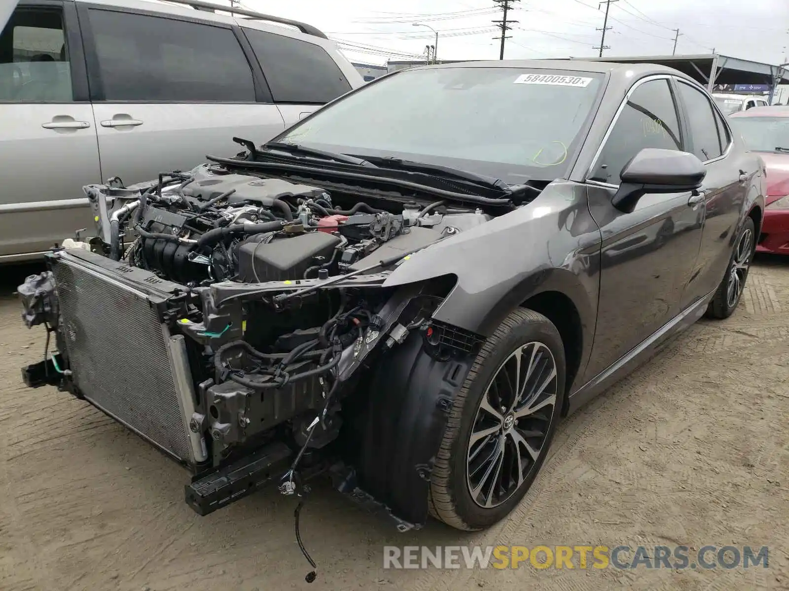 2 Photograph of a damaged car 4T1B11HK8KU813224 TOYOTA CAMRY 2019