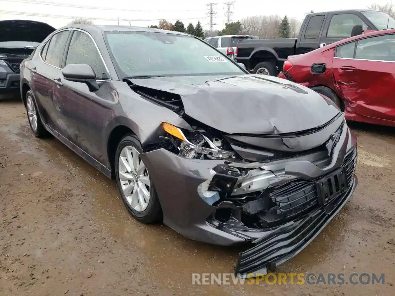 1 Photograph of a damaged car 4T1B11HK8KU814079 TOYOTA CAMRY 2019