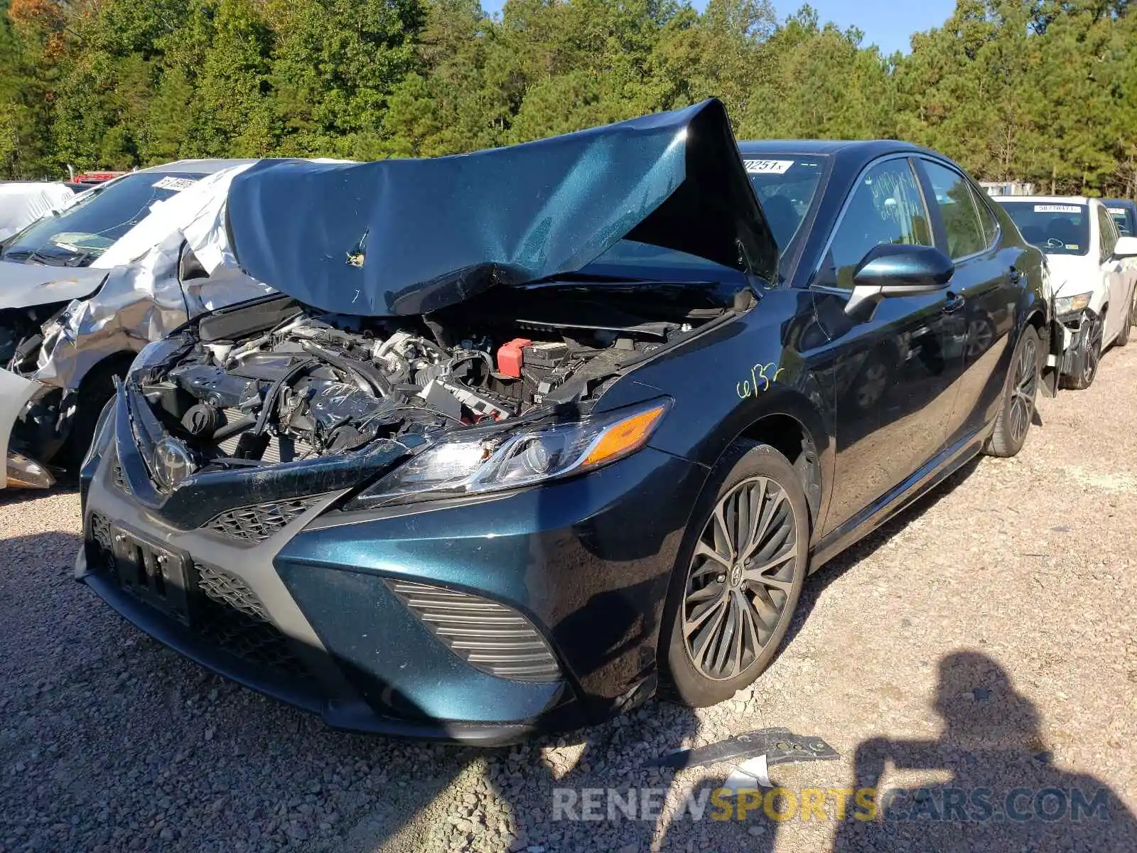 2 Photograph of a damaged car 4T1B11HK8KU817144 TOYOTA CAMRY 2019