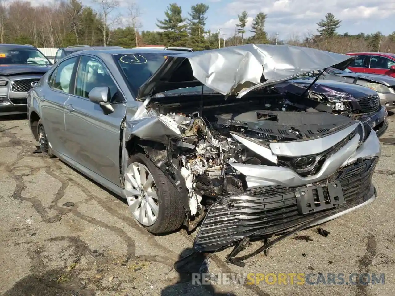 1 Photograph of a damaged car 4T1B11HK8KU817421 TOYOTA CAMRY 2019