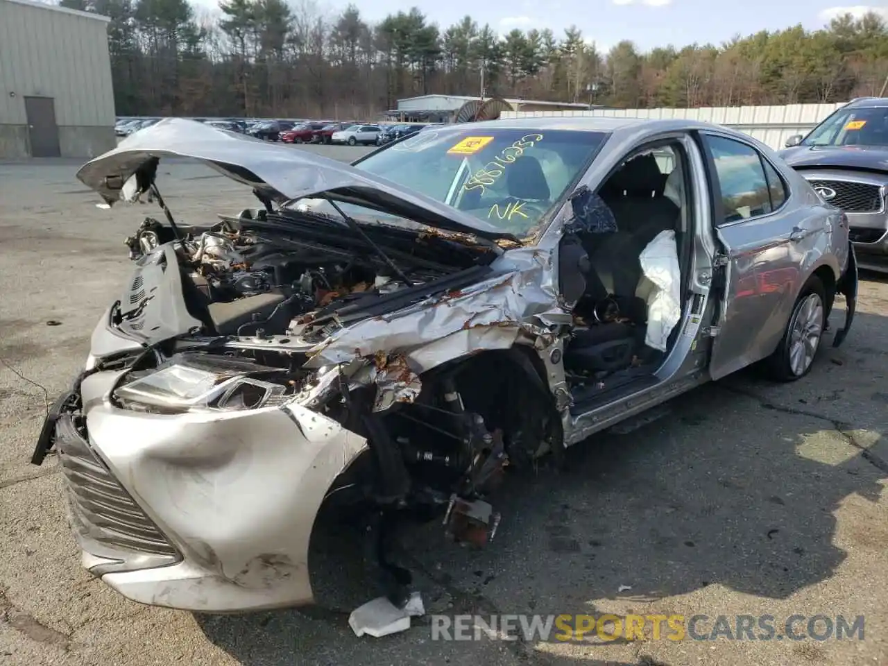 2 Photograph of a damaged car 4T1B11HK8KU817421 TOYOTA CAMRY 2019