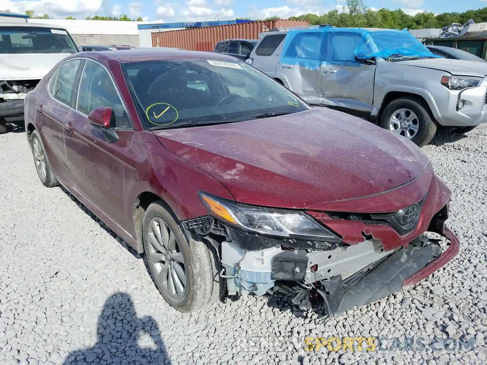 1 Photograph of a damaged car 4T1B11HK8KU819279 TOYOTA CAMRY 2019