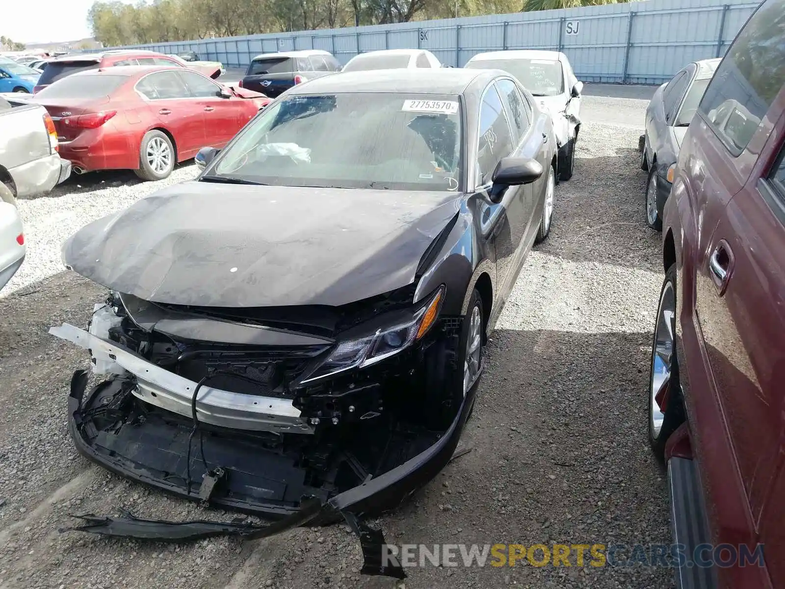 2 Photograph of a damaged car 4T1B11HK8KU820688 TOYOTA CAMRY 2019