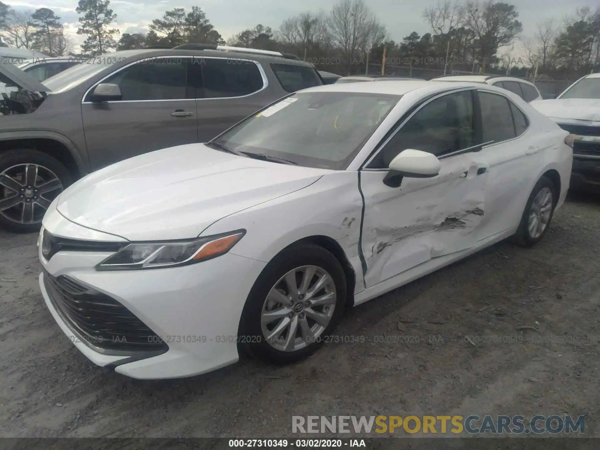 2 Photograph of a damaged car 4T1B11HK8KU821422 TOYOTA CAMRY 2019