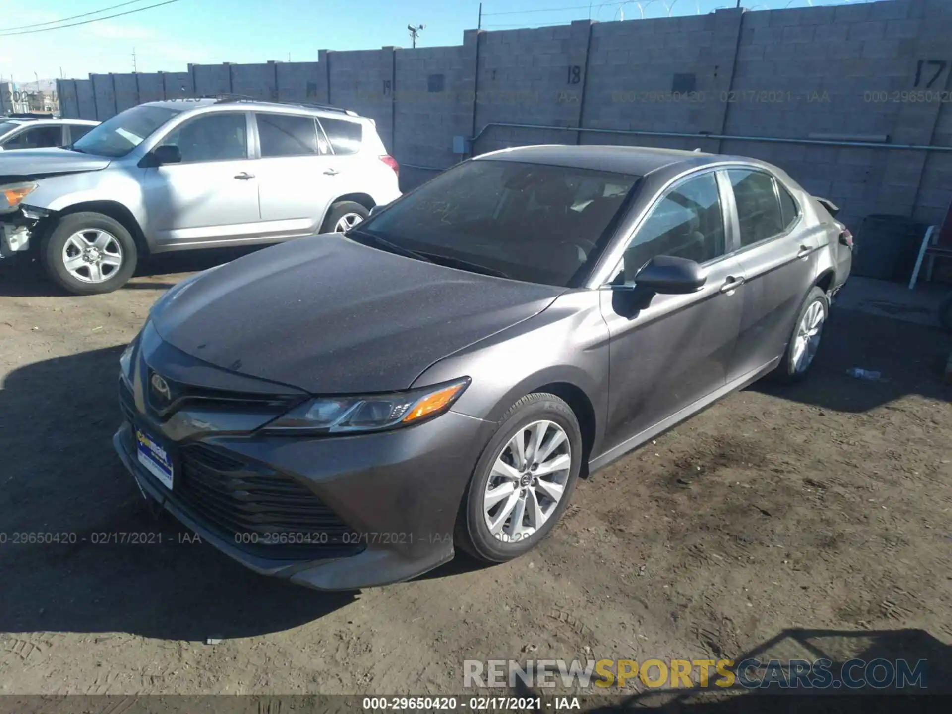 2 Photograph of a damaged car 4T1B11HK8KU839967 TOYOTA CAMRY 2019