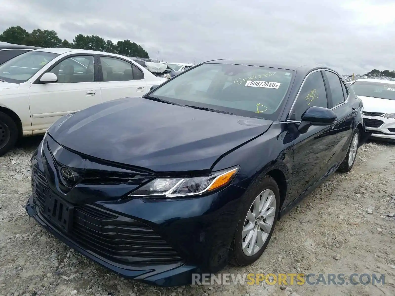 2 Photograph of a damaged car 4T1B11HK8KU840018 TOYOTA CAMRY 2019