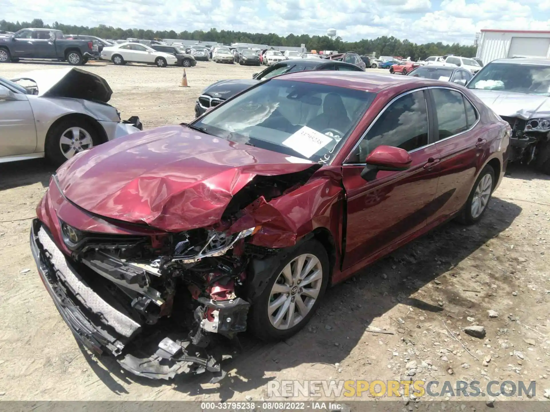 2 Photograph of a damaged car 4T1B11HK8KU841282 TOYOTA CAMRY 2019