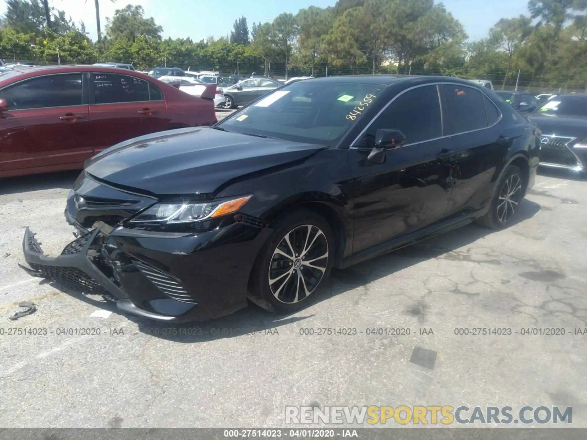 2 Photograph of a damaged car 4T1B11HK8KU842559 TOYOTA CAMRY 2019