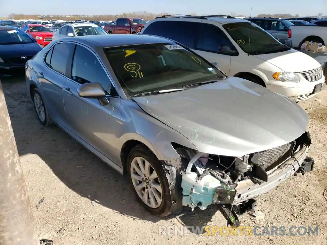 1 Photograph of a damaged car 4T1B11HK8KU842898 TOYOTA CAMRY 2019