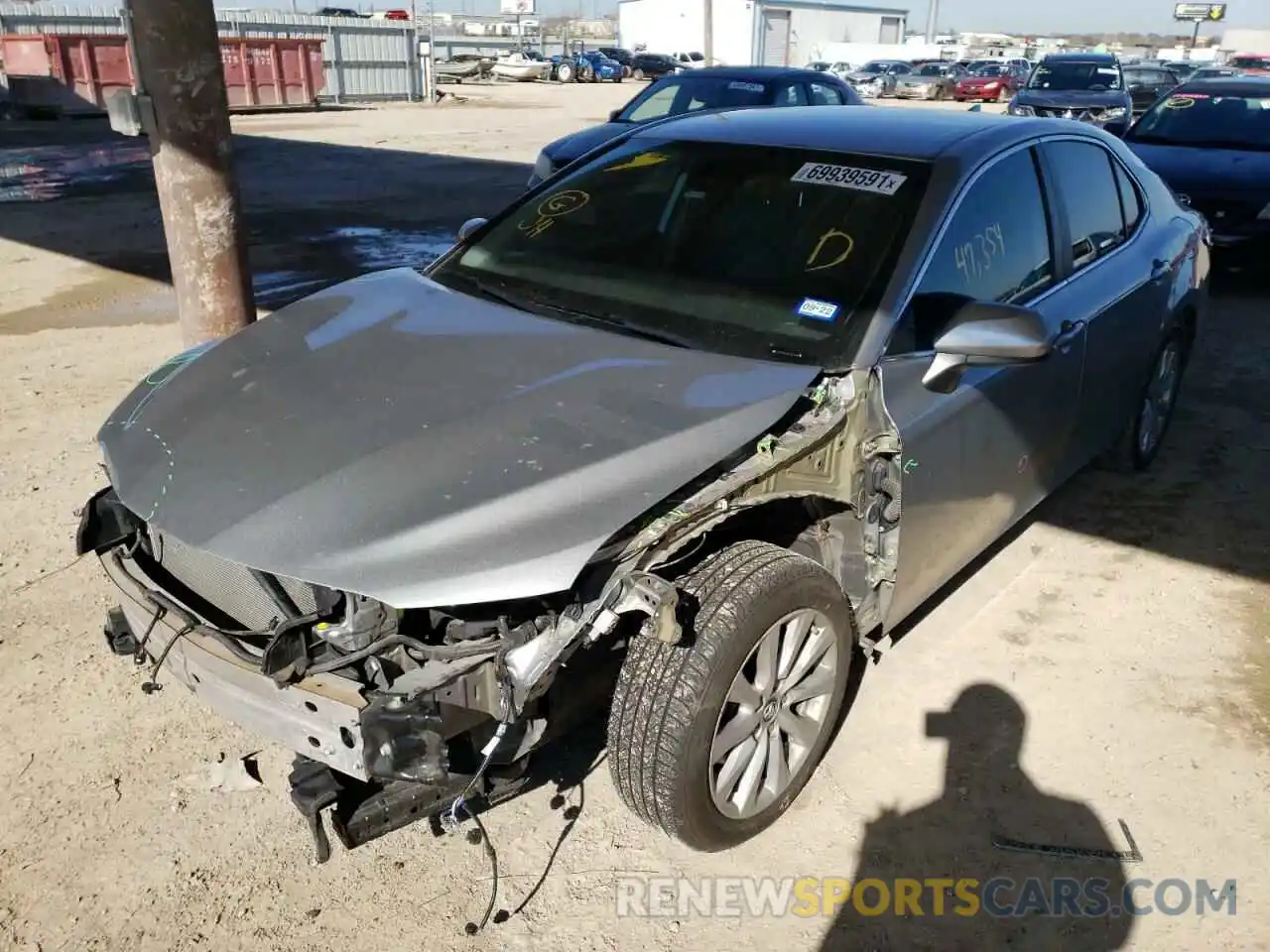 2 Photograph of a damaged car 4T1B11HK8KU842898 TOYOTA CAMRY 2019