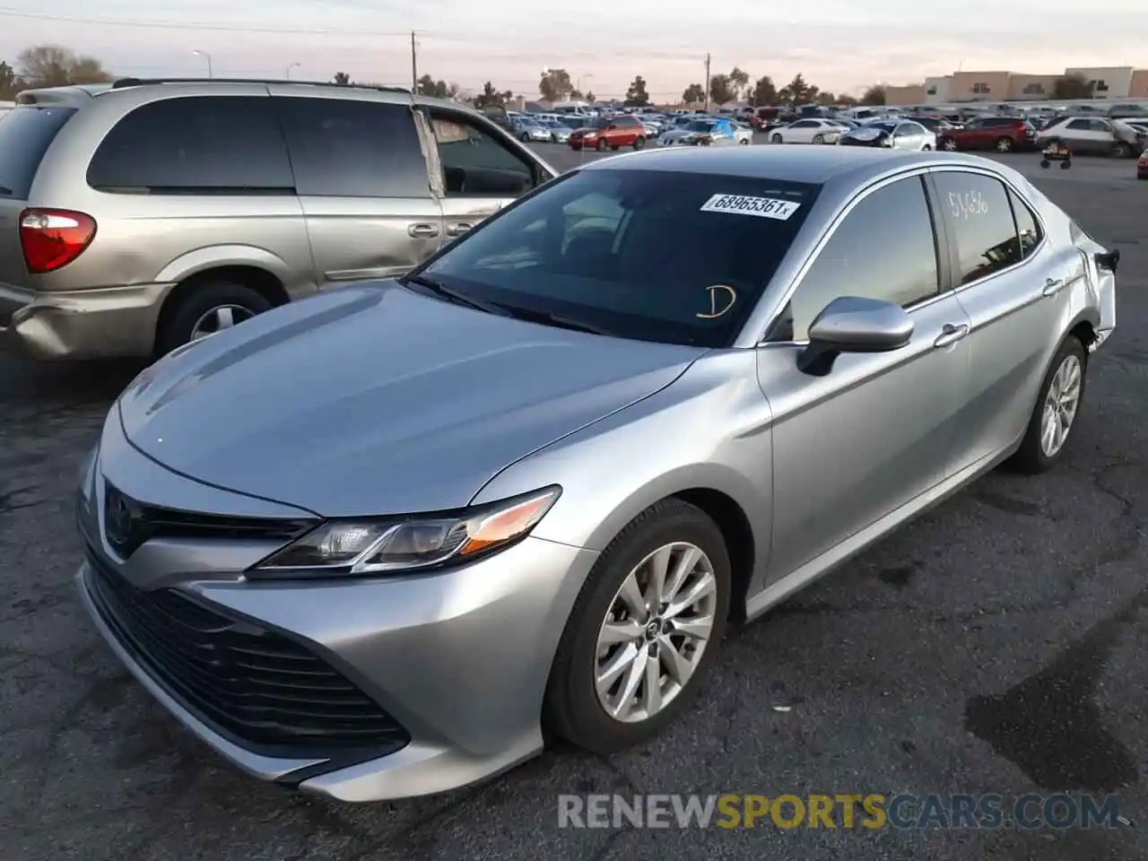 2 Photograph of a damaged car 4T1B11HK8KU844330 TOYOTA CAMRY 2019