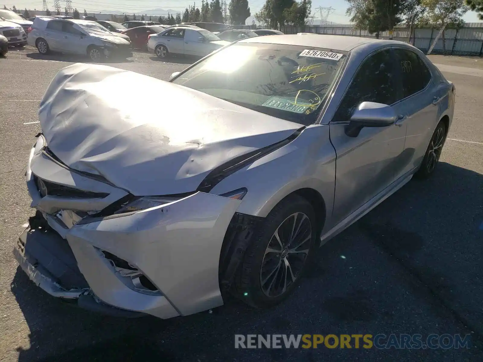 2 Photograph of a damaged car 4T1B11HK8KU856591 TOYOTA CAMRY 2019