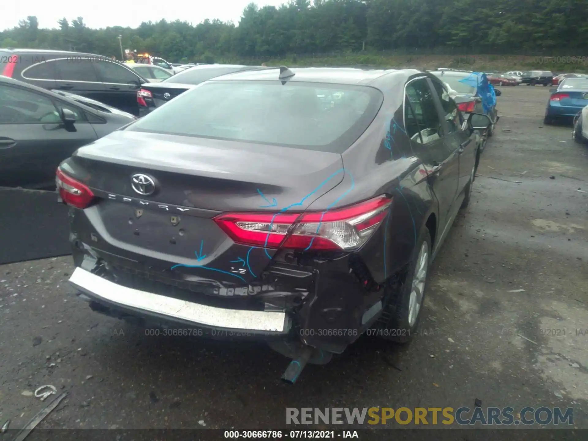 4 Photograph of a damaged car 4T1B11HK9KU161908 TOYOTA CAMRY 2019