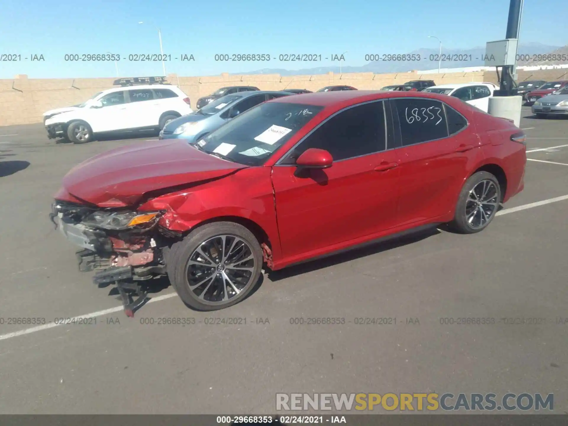 2 Photograph of a damaged car 4T1B11HK9KU162640 TOYOTA CAMRY 2019