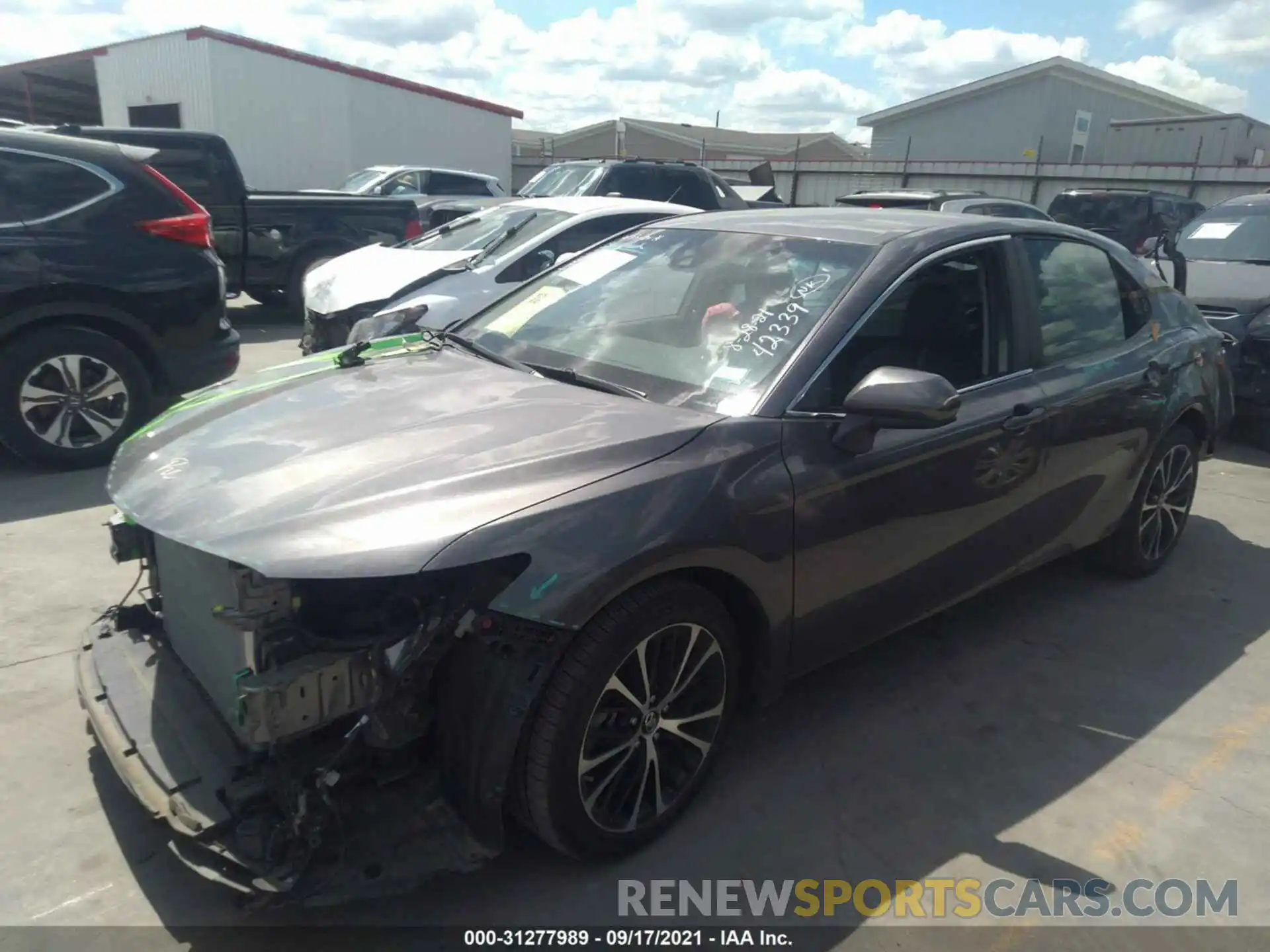 2 Photograph of a damaged car 4T1B11HK9KU173816 TOYOTA CAMRY 2019