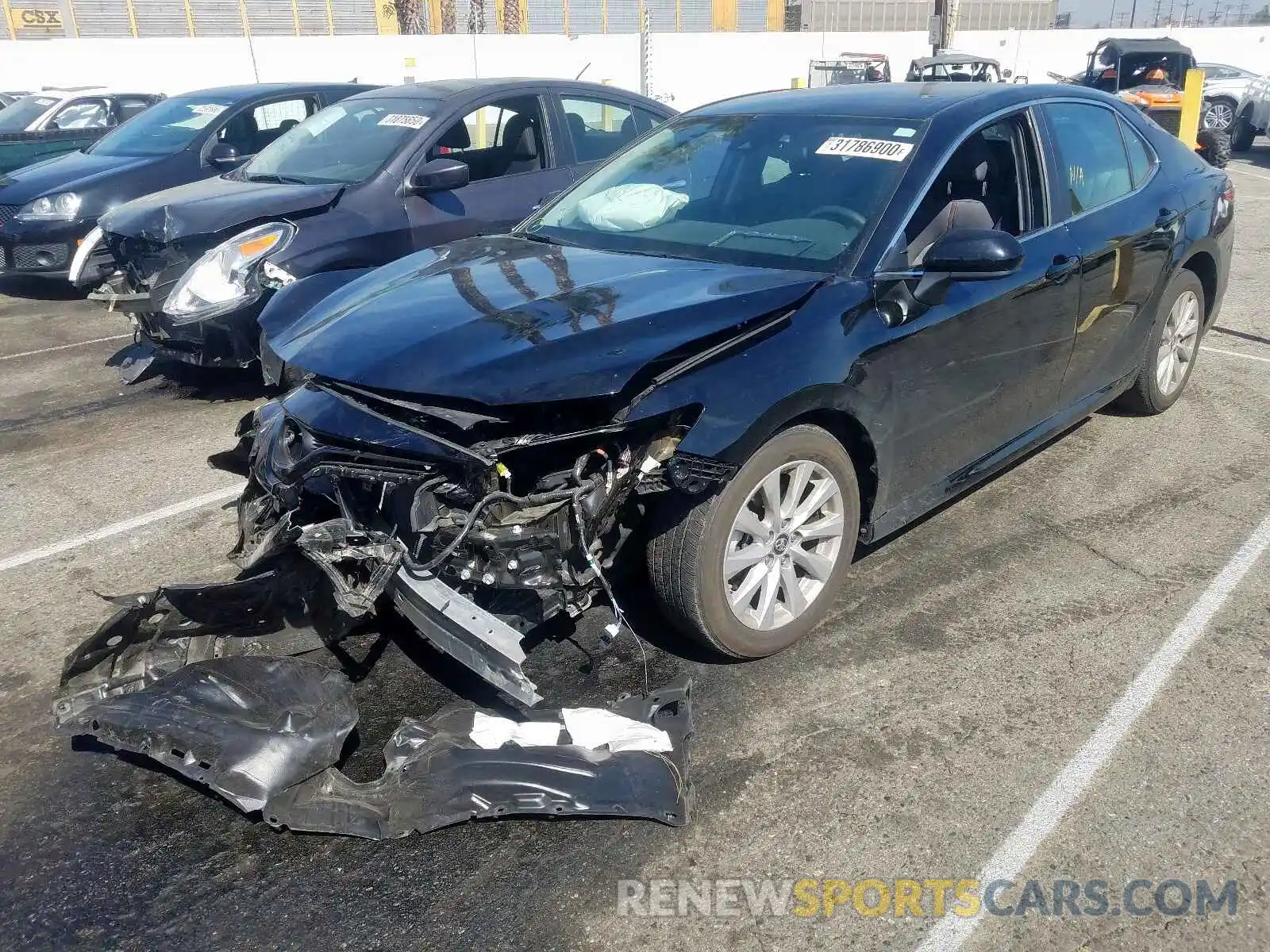 2 Photograph of a damaged car 4T1B11HK9KU191930 TOYOTA CAMRY 2019