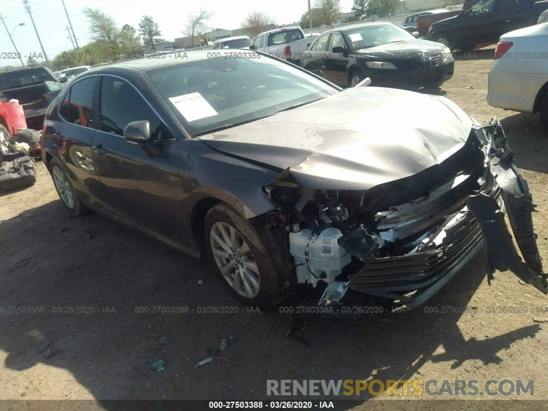 1 Photograph of a damaged car 4T1B11HK9KU192639 TOYOTA CAMRY 2019