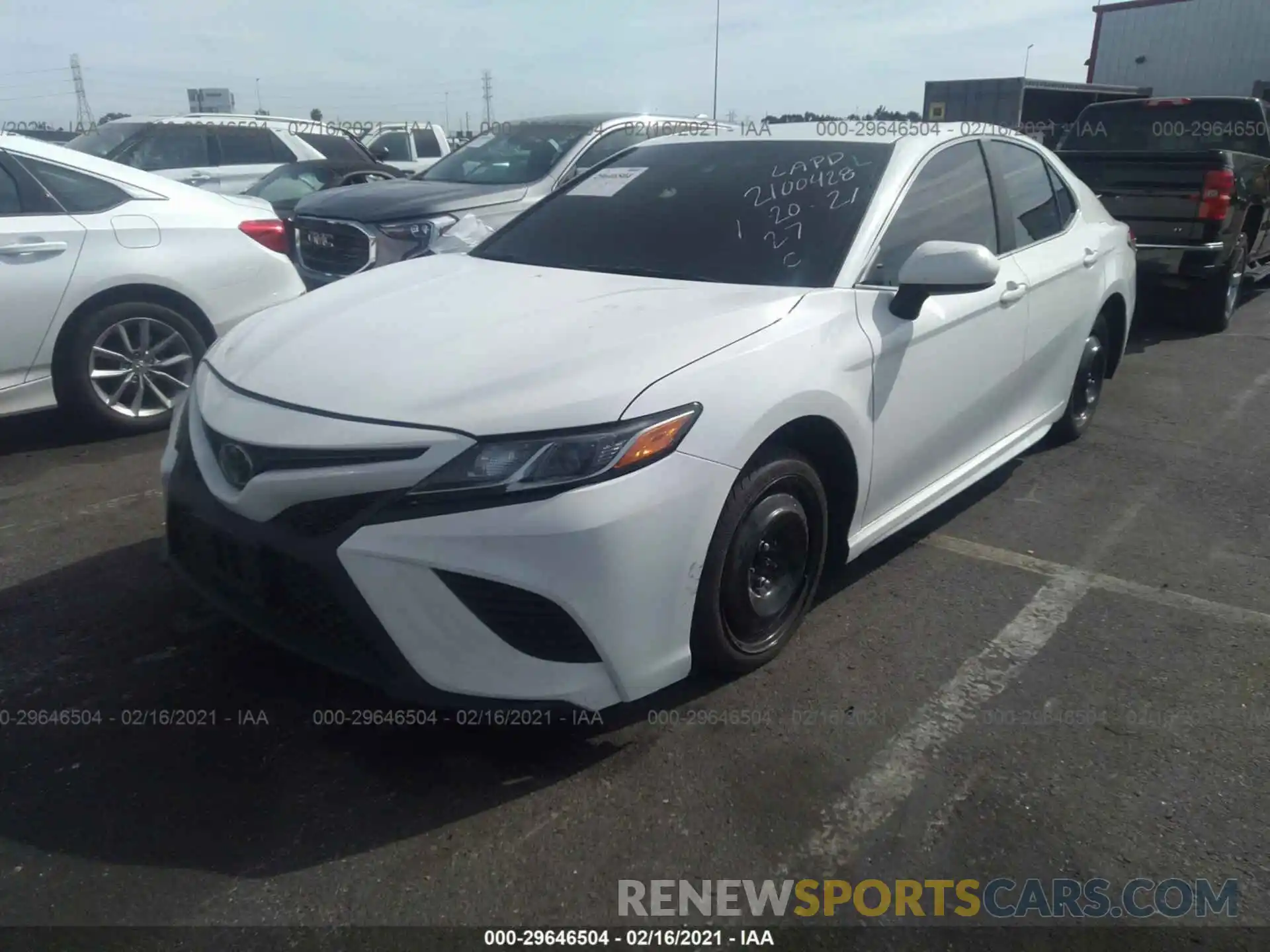 2 Photograph of a damaged car 4T1B11HK9KU200089 TOYOTA CAMRY 2019