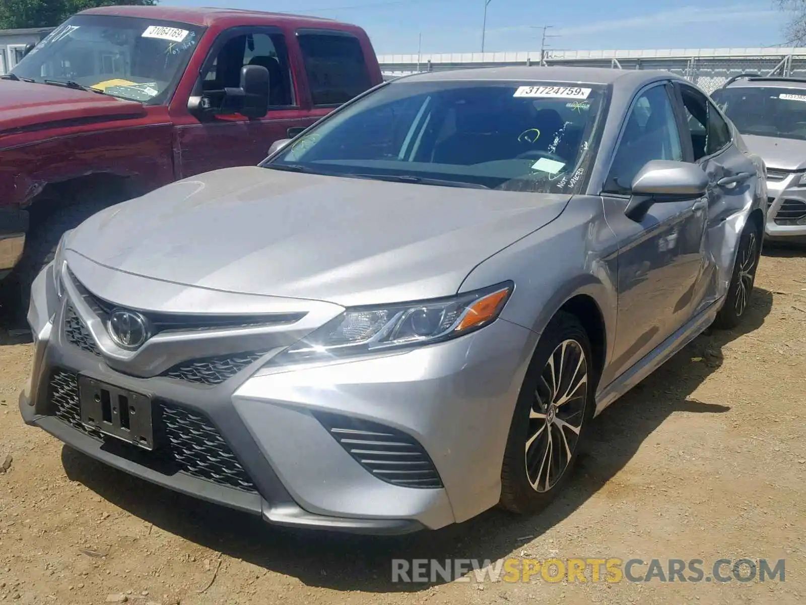 2 Photograph of a damaged car 4T1B11HK9KU201808 TOYOTA CAMRY 2019