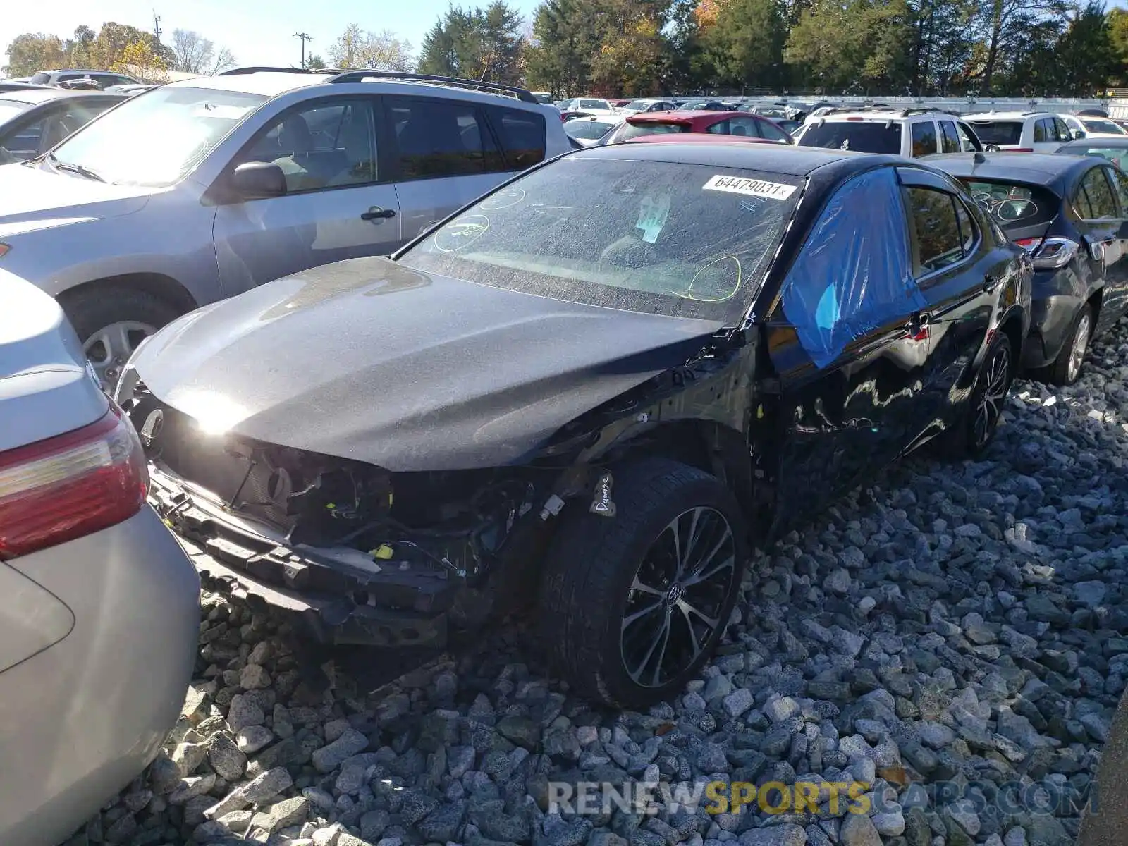 2 Photograph of a damaged car 4T1B11HK9KU203025 TOYOTA CAMRY 2019