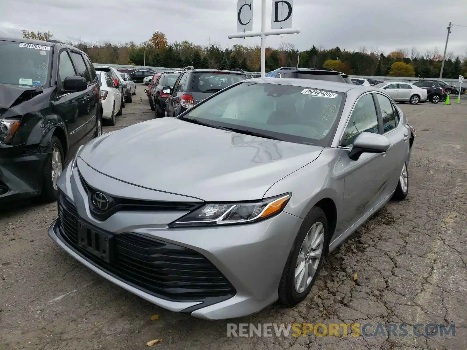 2 Photograph of a damaged car 4T1B11HK9KU206541 TOYOTA CAMRY 2019