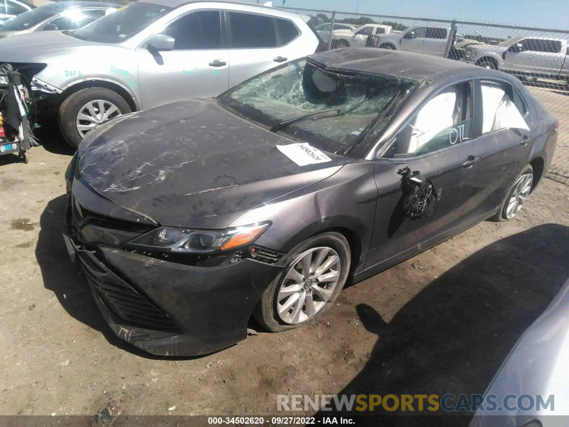 2 Photograph of a damaged car 4T1B11HK9KU206944 TOYOTA CAMRY 2019