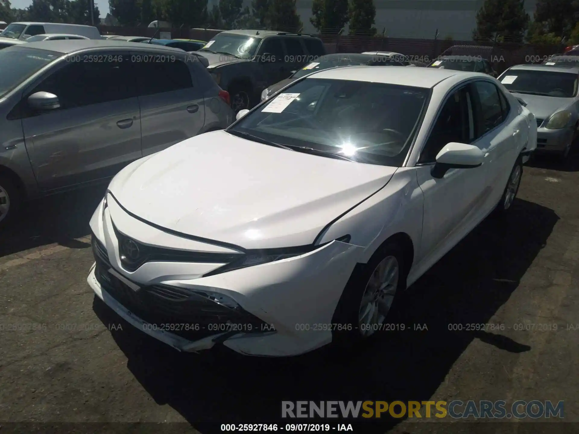 2 Photograph of a damaged car 4T1B11HK9KU214137 TOYOTA CAMRY 2019