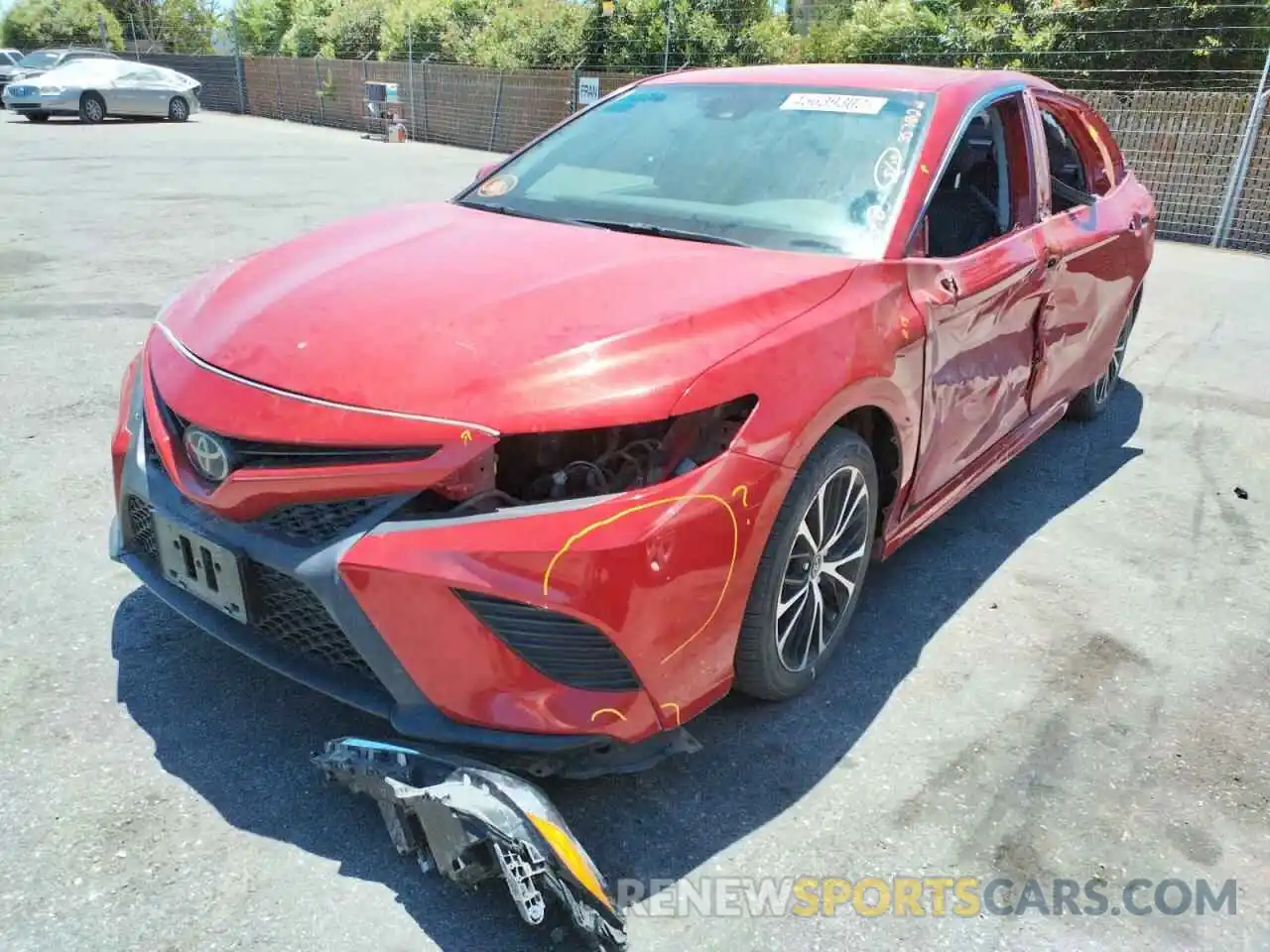 2 Photograph of a damaged car 4T1B11HK9KU222707 TOYOTA CAMRY 2019