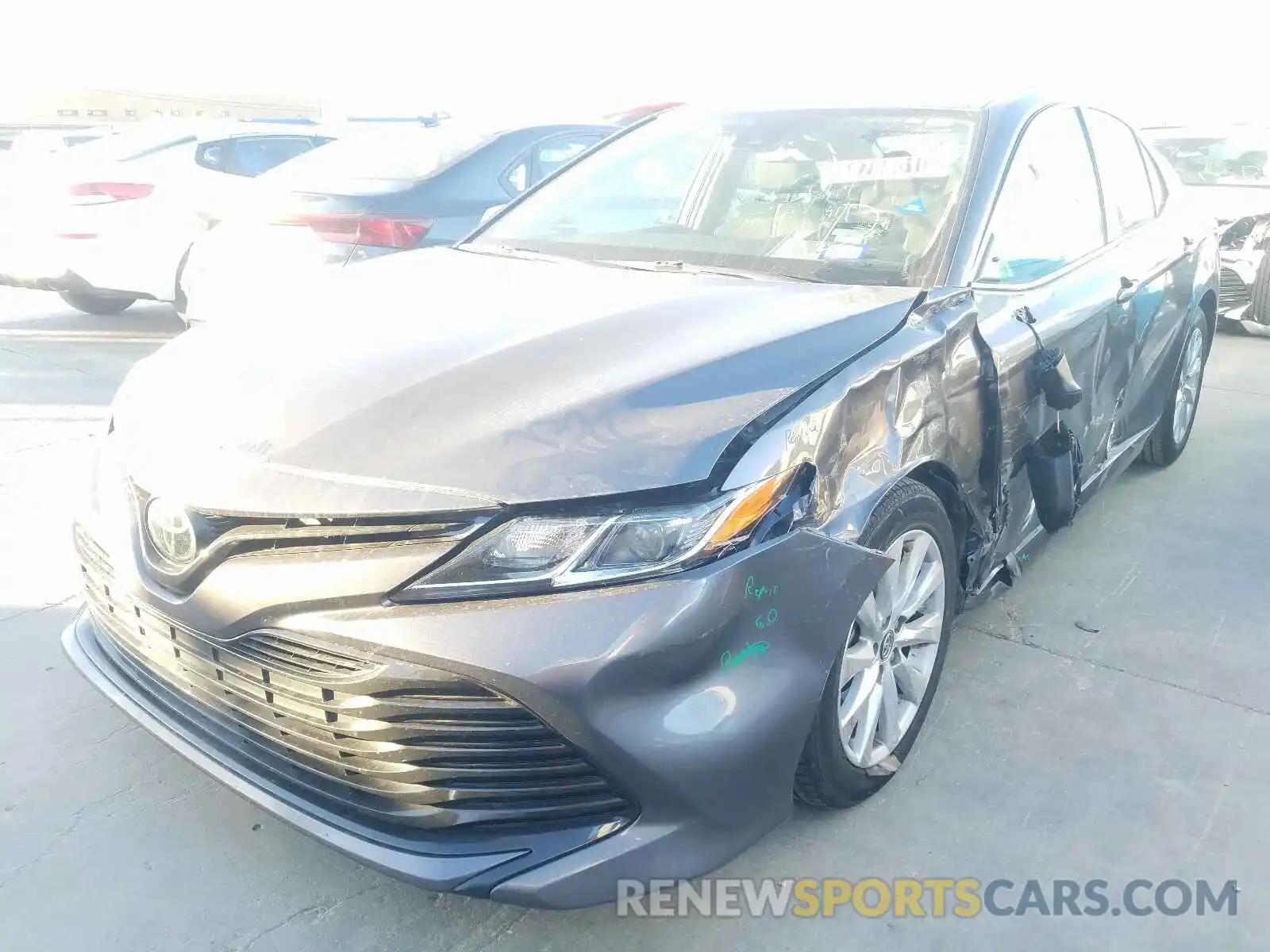 2 Photograph of a damaged car 4T1B11HK9KU227681 TOYOTA CAMRY 2019