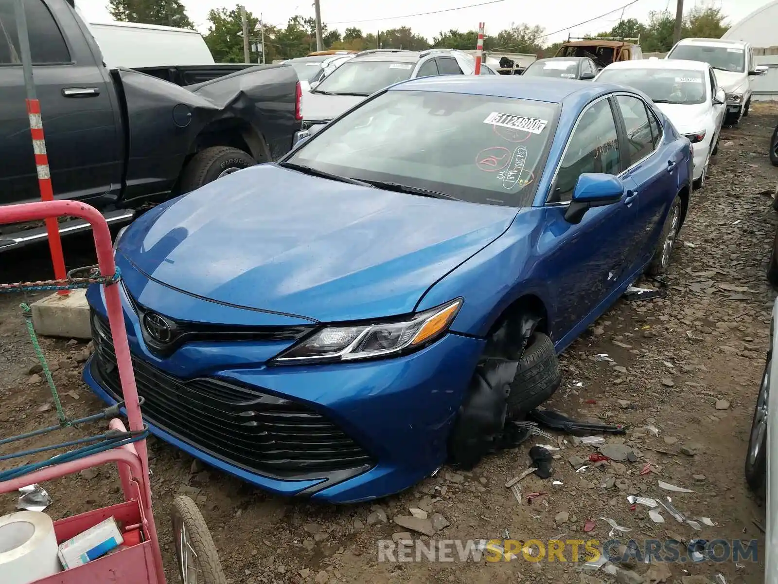 2 Photograph of a damaged car 4T1B11HK9KU229706 TOYOTA CAMRY 2019