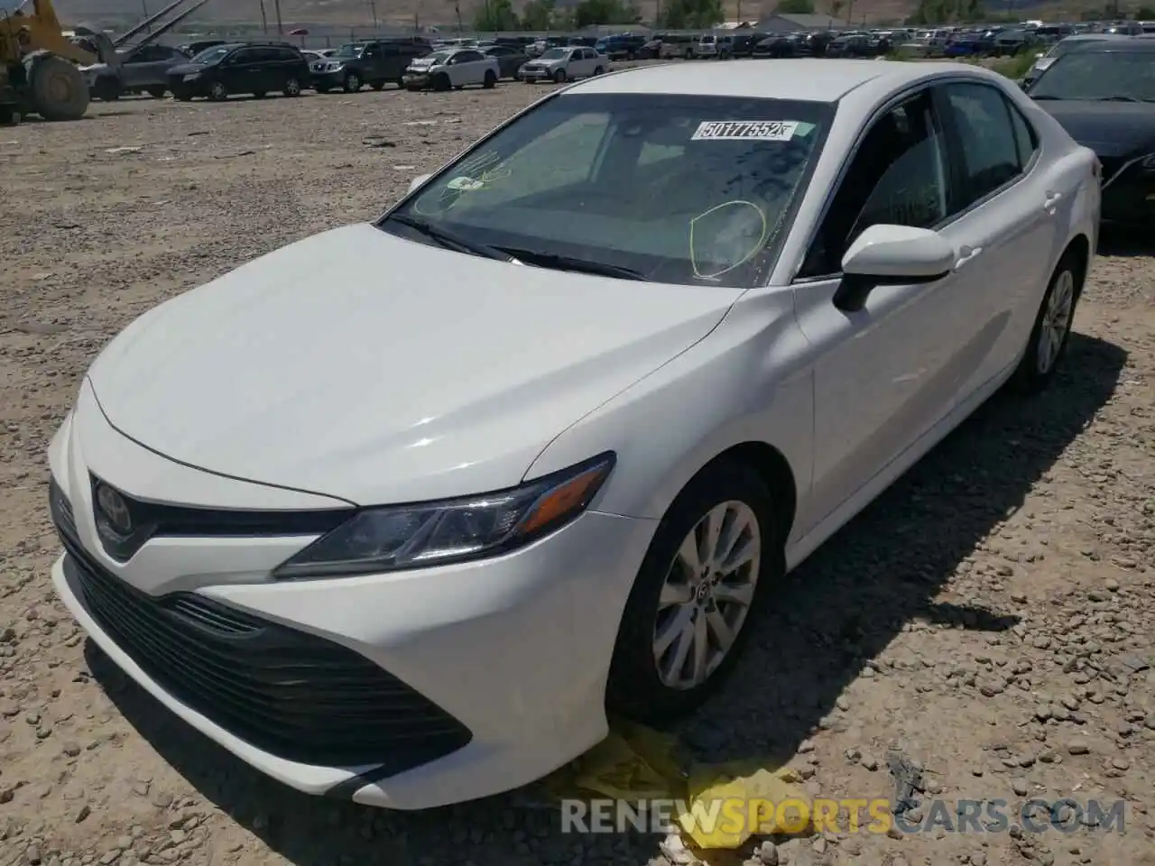 2 Photograph of a damaged car 4T1B11HK9KU242102 TOYOTA CAMRY 2019