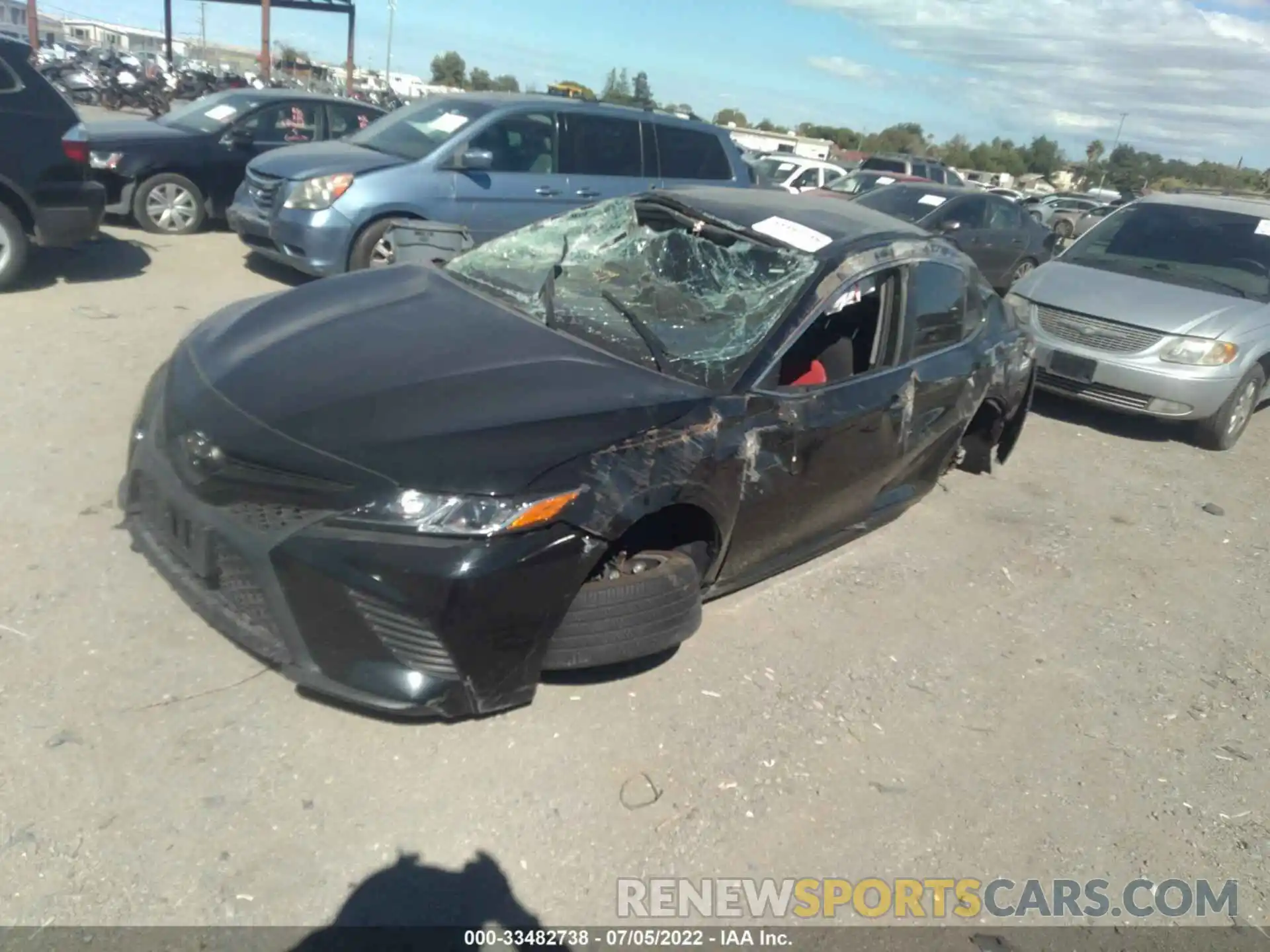 2 Photograph of a damaged car 4T1B11HK9KU243699 TOYOTA CAMRY 2019