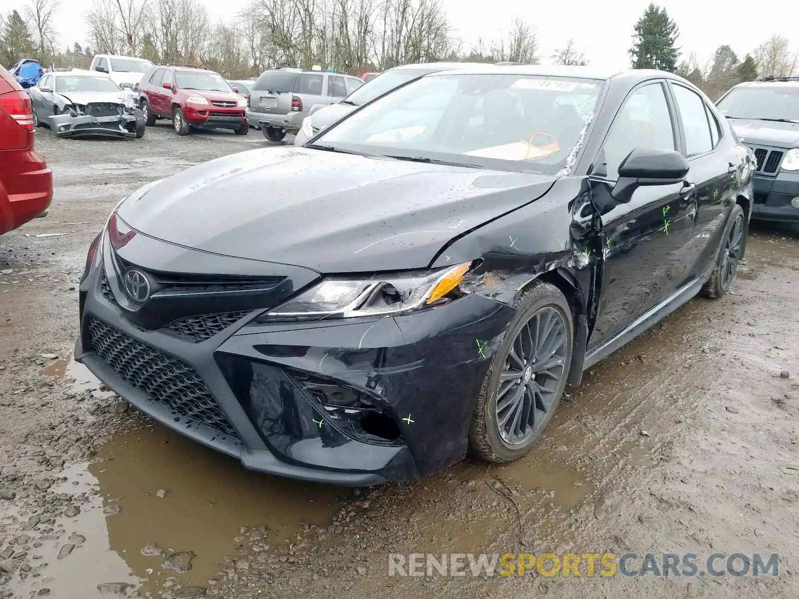 2 Photograph of a damaged car 4T1B11HK9KU246330 TOYOTA CAMRY 2019