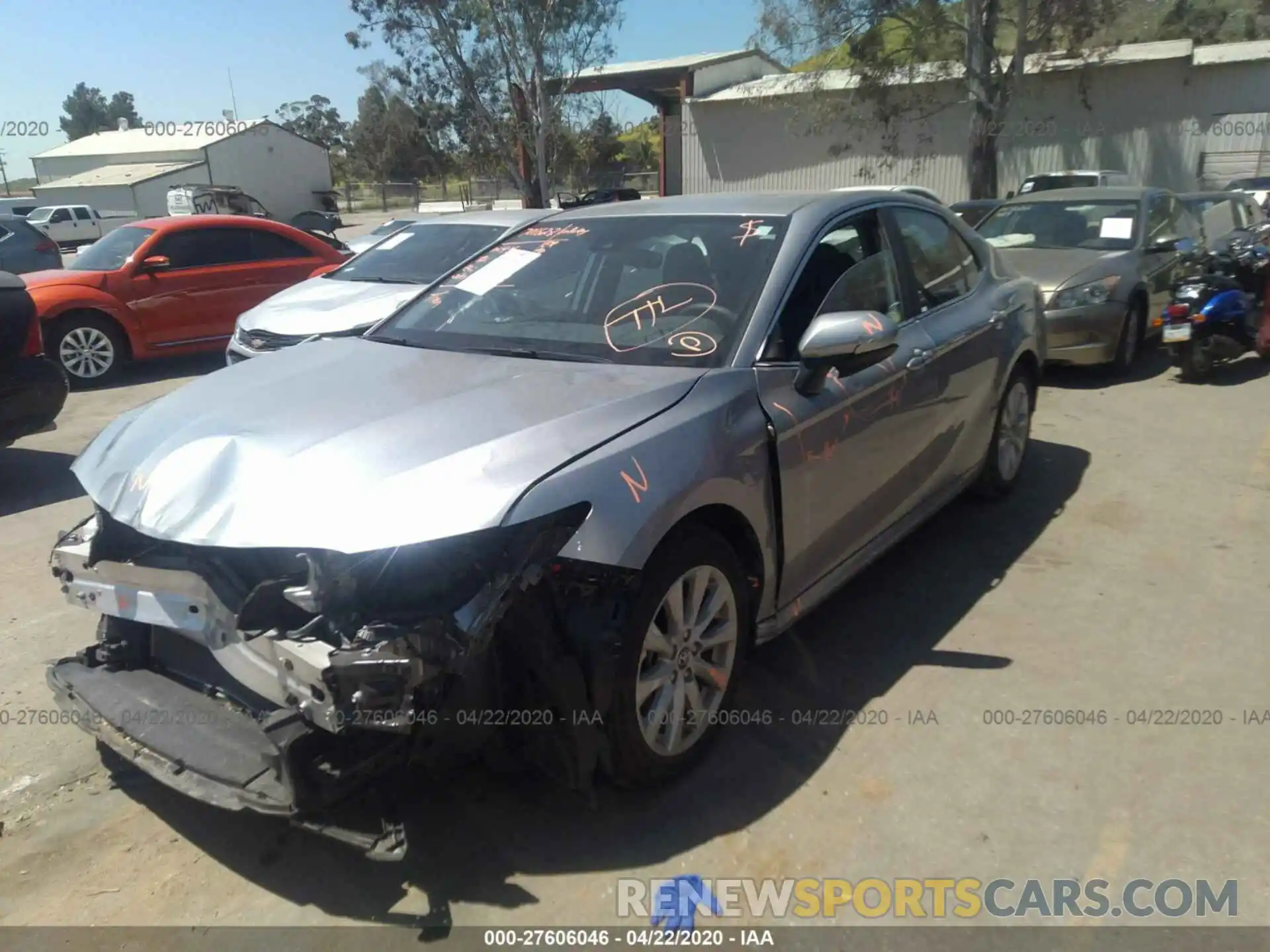 2 Photograph of a damaged car 4T1B11HK9KU247316 TOYOTA CAMRY 2019