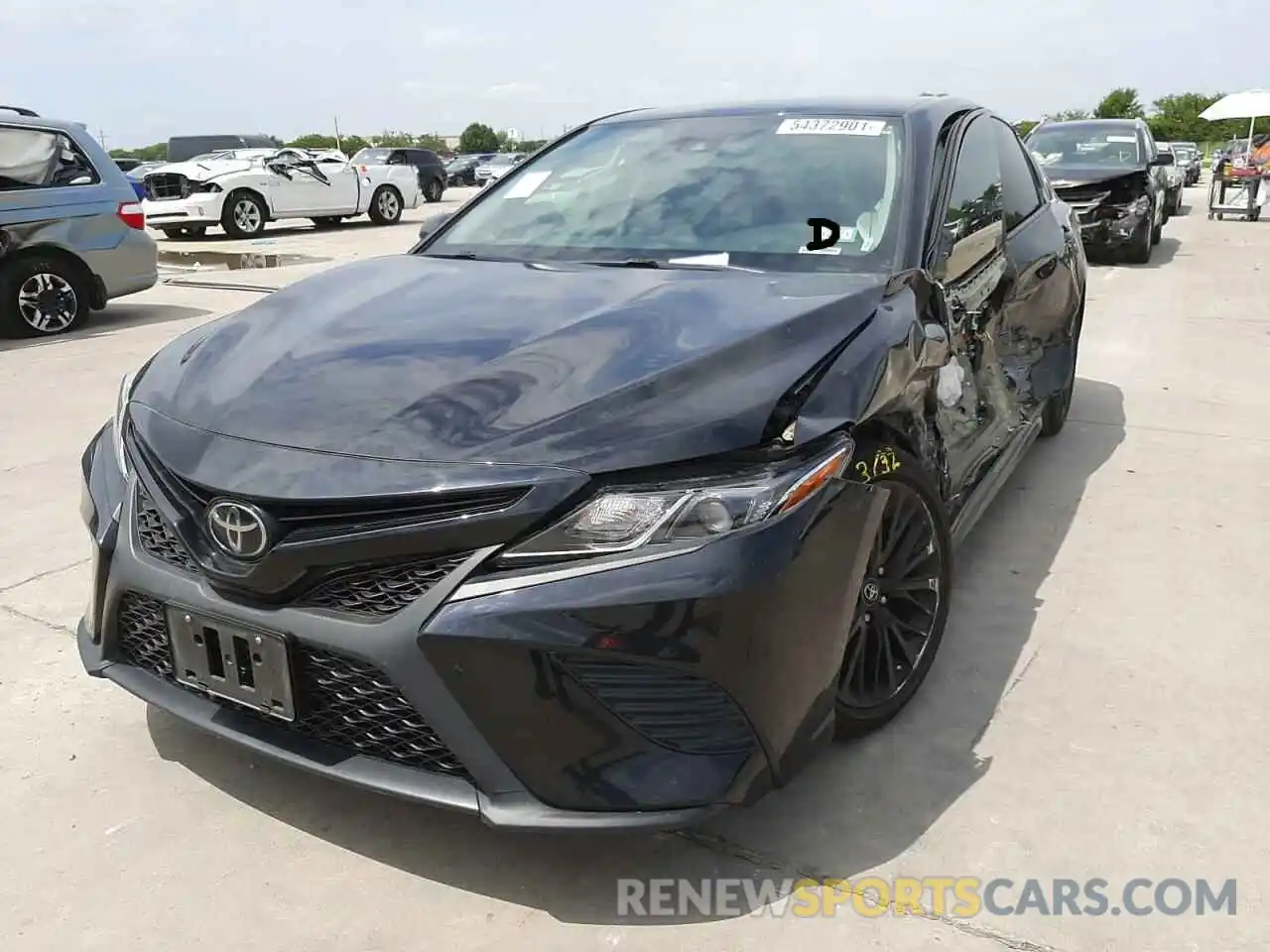 2 Photograph of a damaged car 4T1B11HK9KU251639 TOYOTA CAMRY 2019