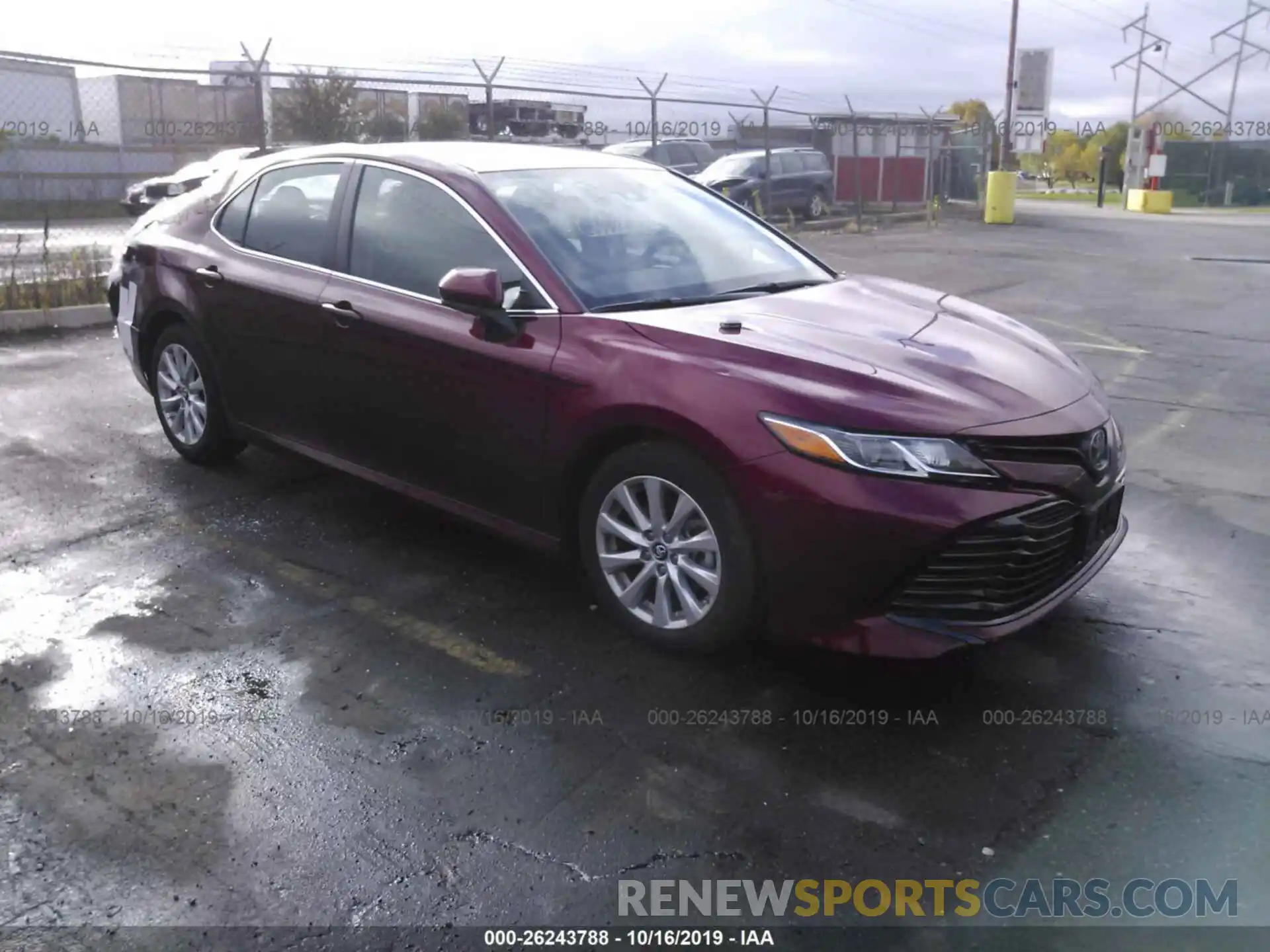 1 Photograph of a damaged car 4T1B11HK9KU251916 TOYOTA CAMRY 2019